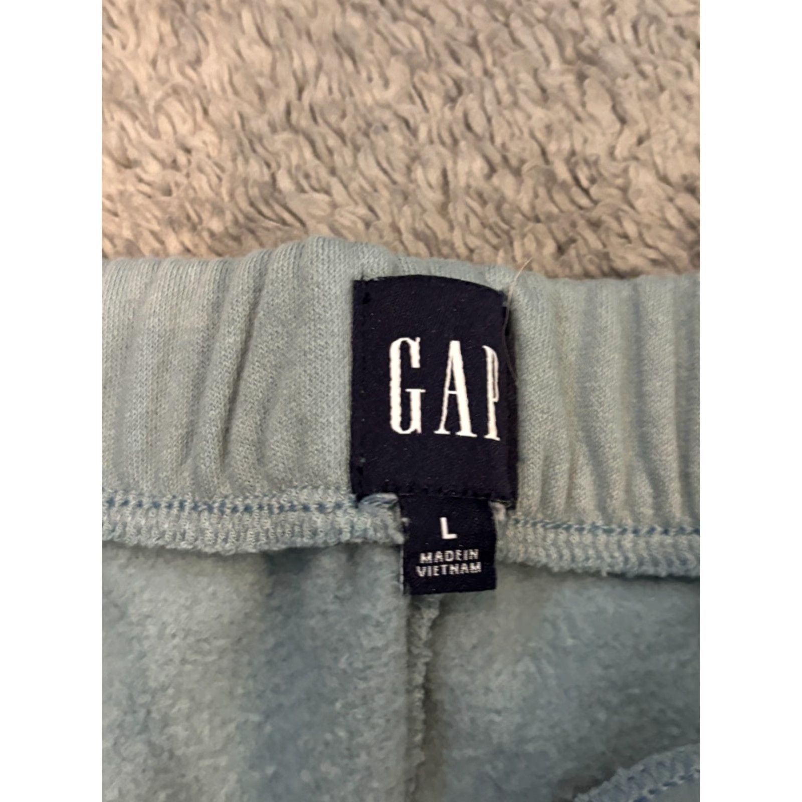 Gap VINTAGE Gap Classic Joggers Sweatpants Women L Light Blue Athletic Lounge Cozy Size 36" / US 14 / IT 50 - 2 Thumbnail
