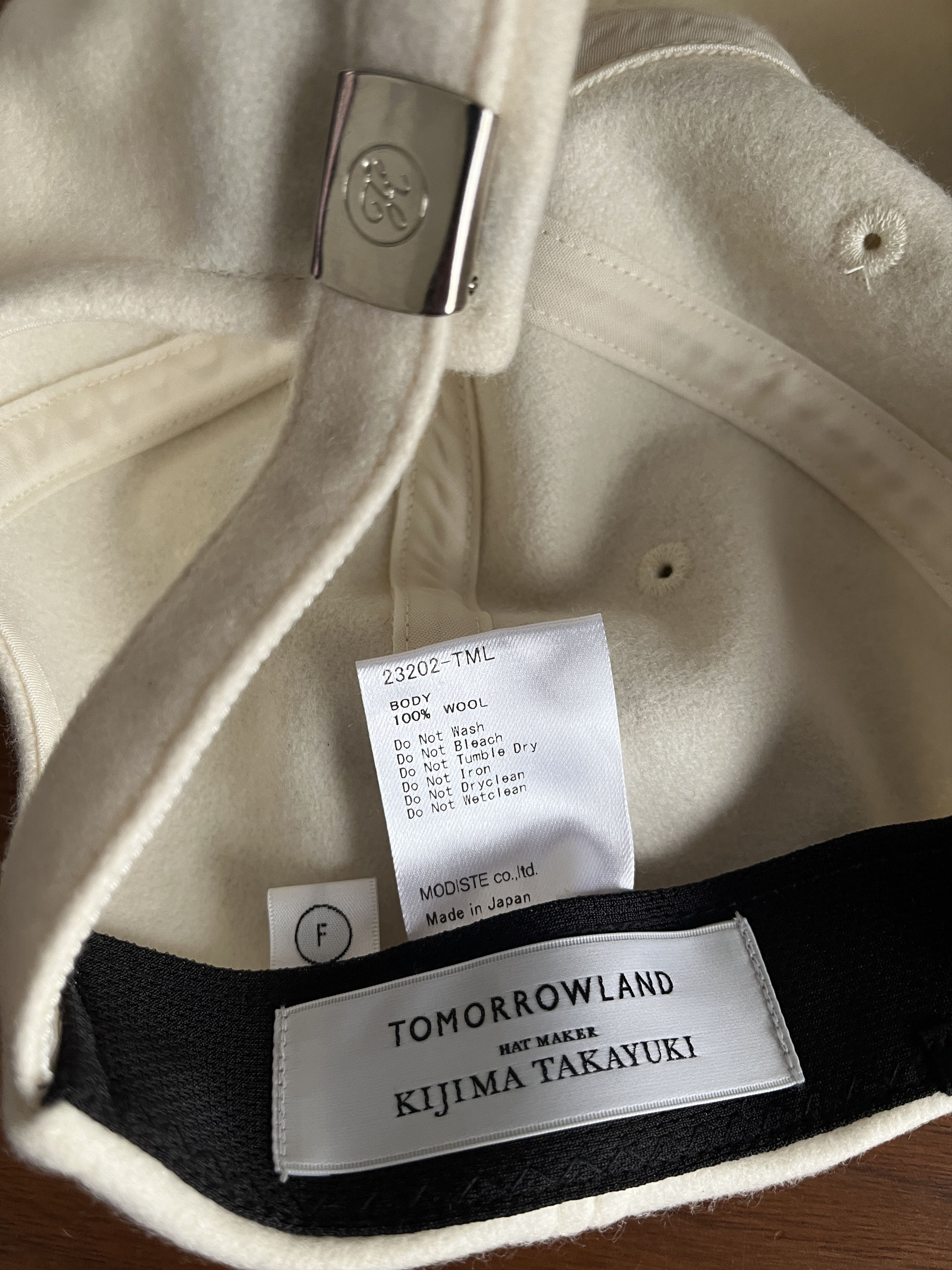 KIJIMA TAKAYUKI white cap, wool Size ONE SIZE - 4 Thumbnail