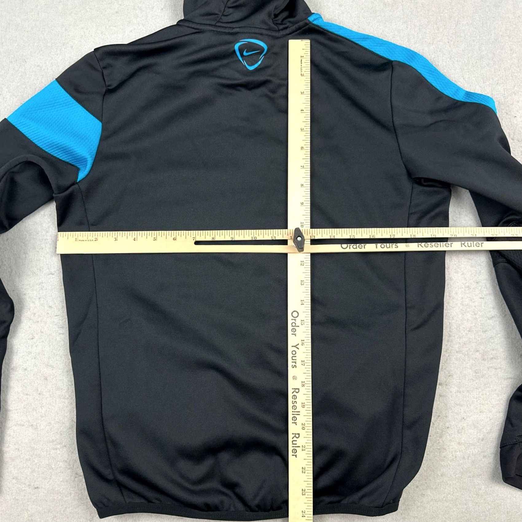 Nike Nike Jacket Men Small Black Blue Solid Full Zip Pockets Swoosh Soccer Hoodie S Size US S / EU 44-46 / 1 - 7 Thumbnail
