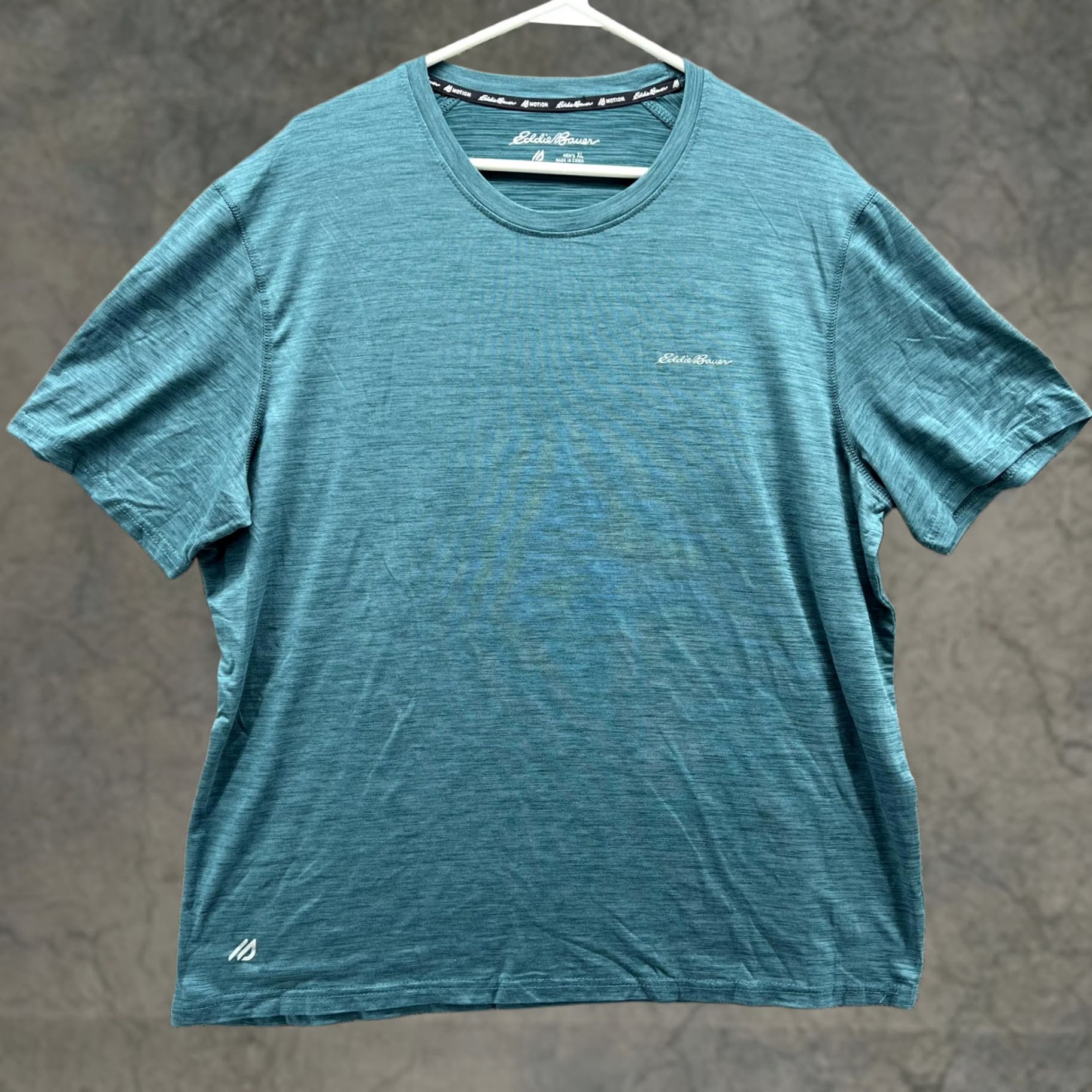 Eddie Bauer Eddie Bauer Shirt XL Athletic Fit Teal Blue Short Sleeve Crew Neck Logo T-Shirt Men Small Details: All Seasons, Free Dry Motion Training Size US XL / EU 56 / 4 - 1 Thumbnail