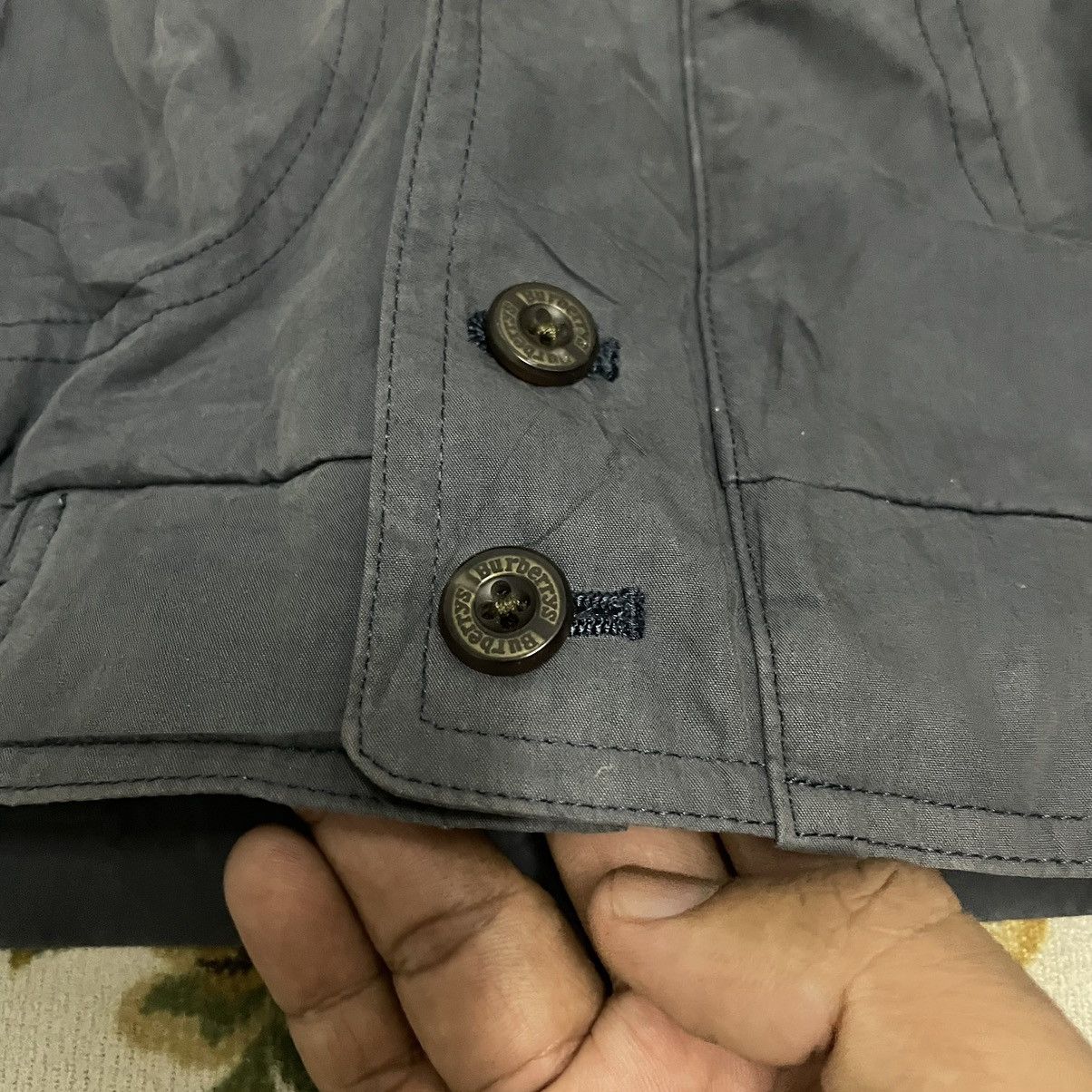 Burberry Vintage Burberry Trashed Bomber Jacket Size US M / EU 48-50 / 2 - 5 Thumbnail