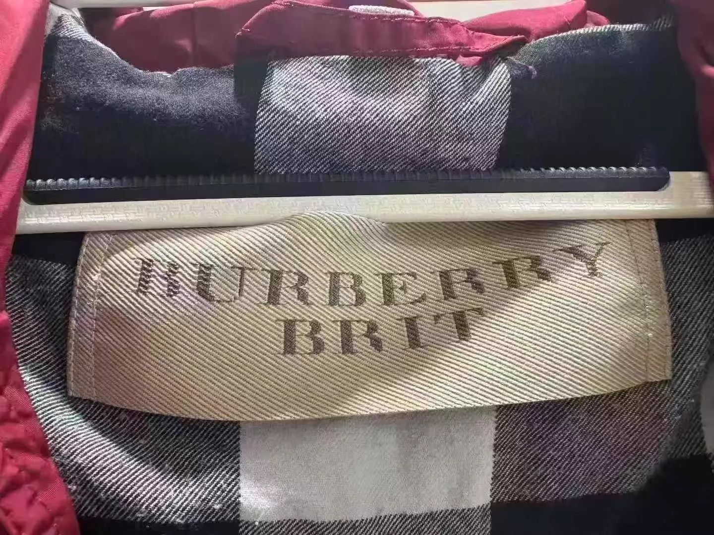 Burberry Burberry Check Jacket Red & Blue Lining XL Near Mint Size US XL / EU 56 / 4 - 3 Thumbnail