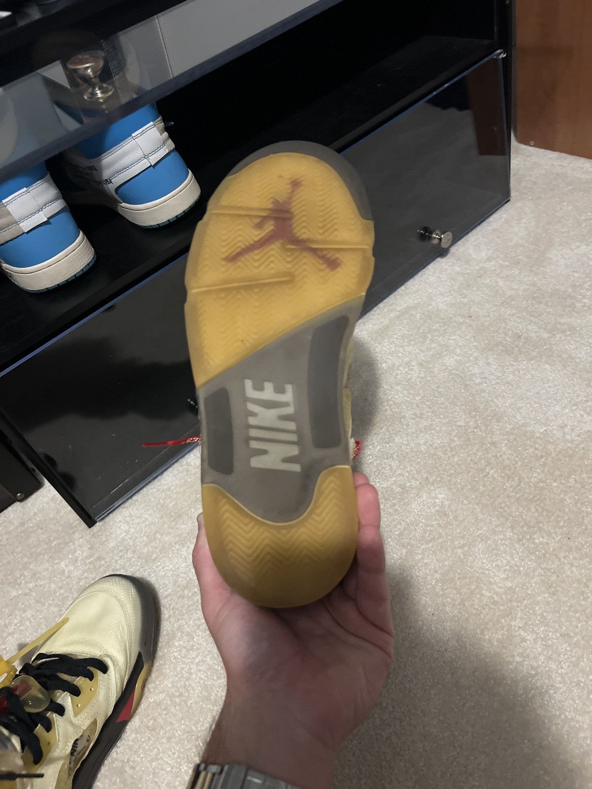 Jordan Brand × Off-White Off white Jordan 5 Size US 11 / EU 44 - 15 Thumbnail