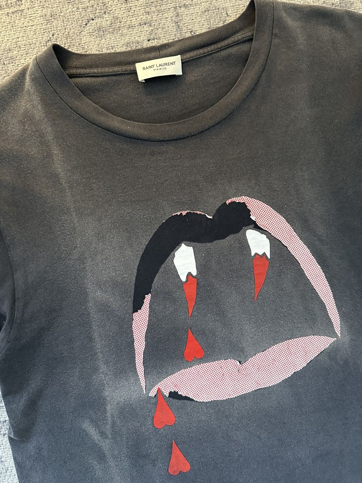 Hedi Slimane × Saint Laurent Paris Saint Laurent Bloodluster t 