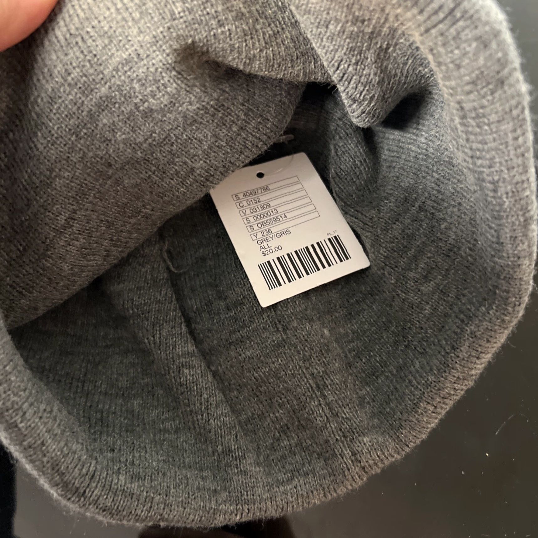 Urban Outfitters NWT Urban Outfitters Rainbow Heart Beanie Gray Size ONE SIZE - 2 Thumbnail
