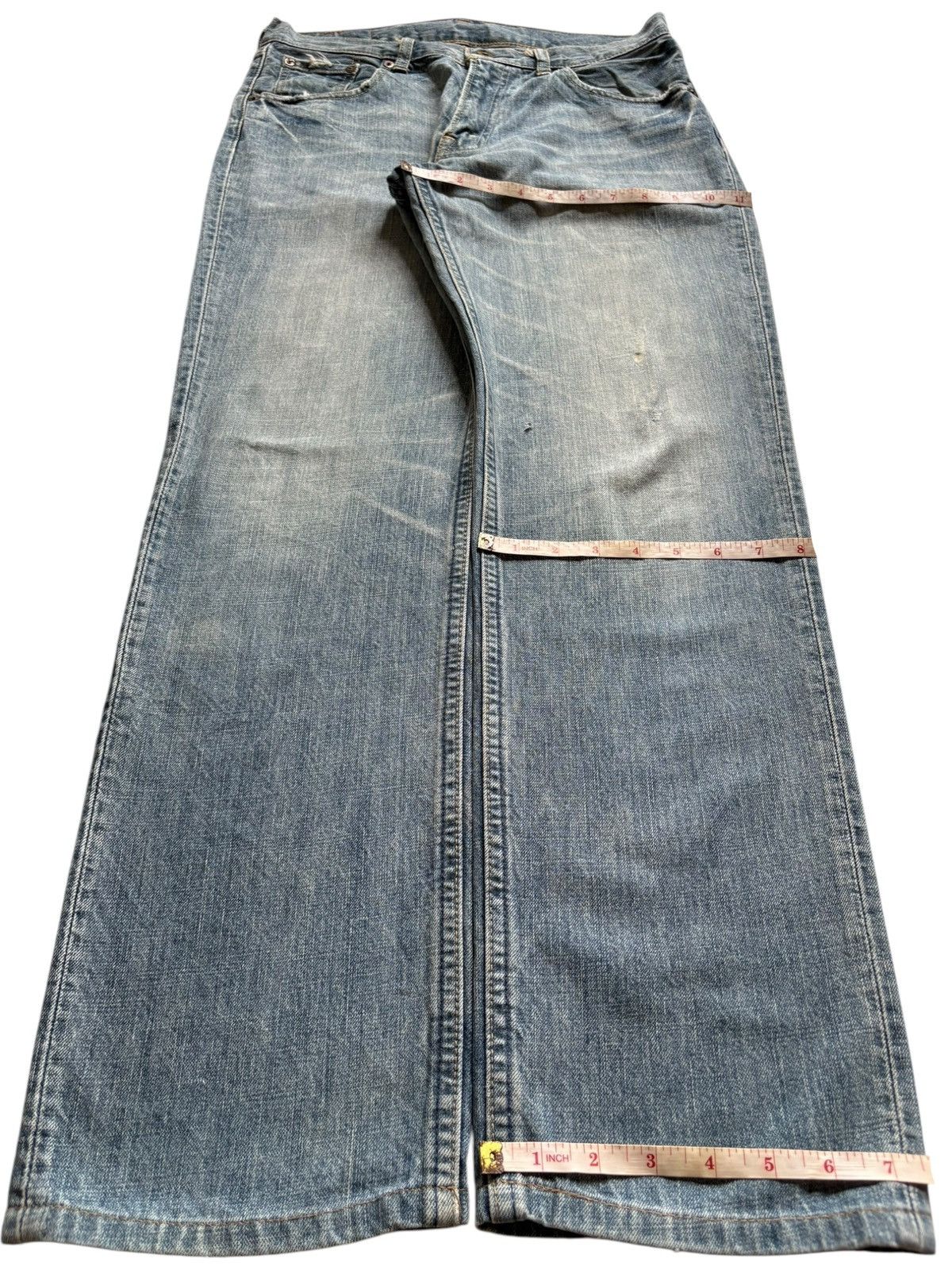 Levi's Vintage 90s Levis 502 Faded Wash Distressed Loose Jeans Size US 31 - 14 Thumbnail