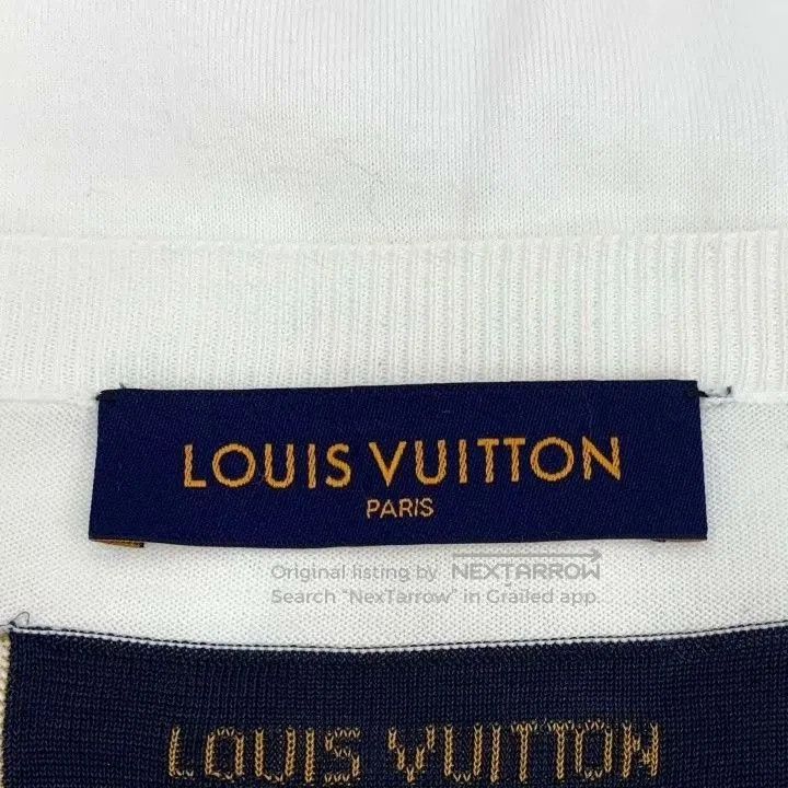 Louis Vuitton Louis Vuitton 2022 White Logo Cotton T. Size US XXL / EU 58 / 5 - 6 Thumbnail