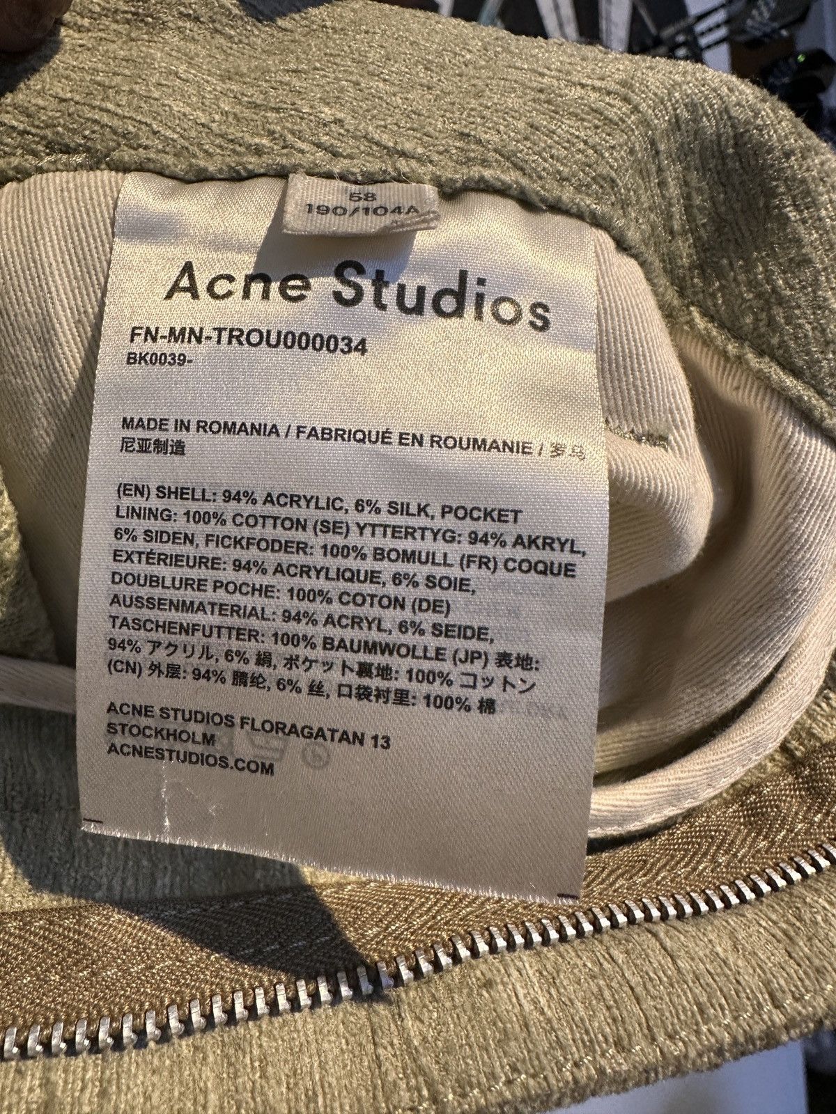 Acne Studios Acne Studios Casual Trouser - Sage Green Size US 34 / EU 50 - 4 Thumbnail