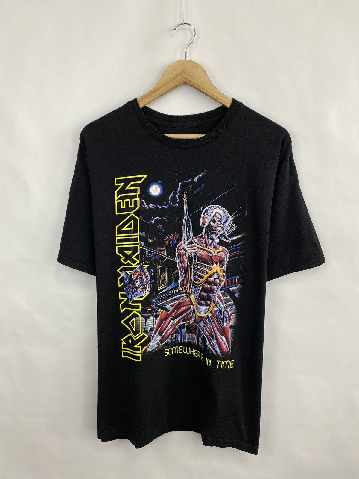 Iron Maiden 🇺🇸 ☠️ Vintage Y2K Iron Maiden Death Skull Skeleton Rare Retro Size US XL / EU 56 / 4 - 3 Thumbnail