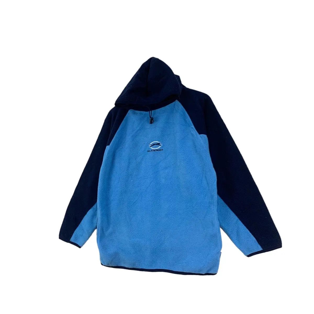 Vintage Vintage SLAZENGER Center Logo Blue Fleece Hoodie Jacket Size US M / EU 48-50 / 2 - 5 Thumbnail