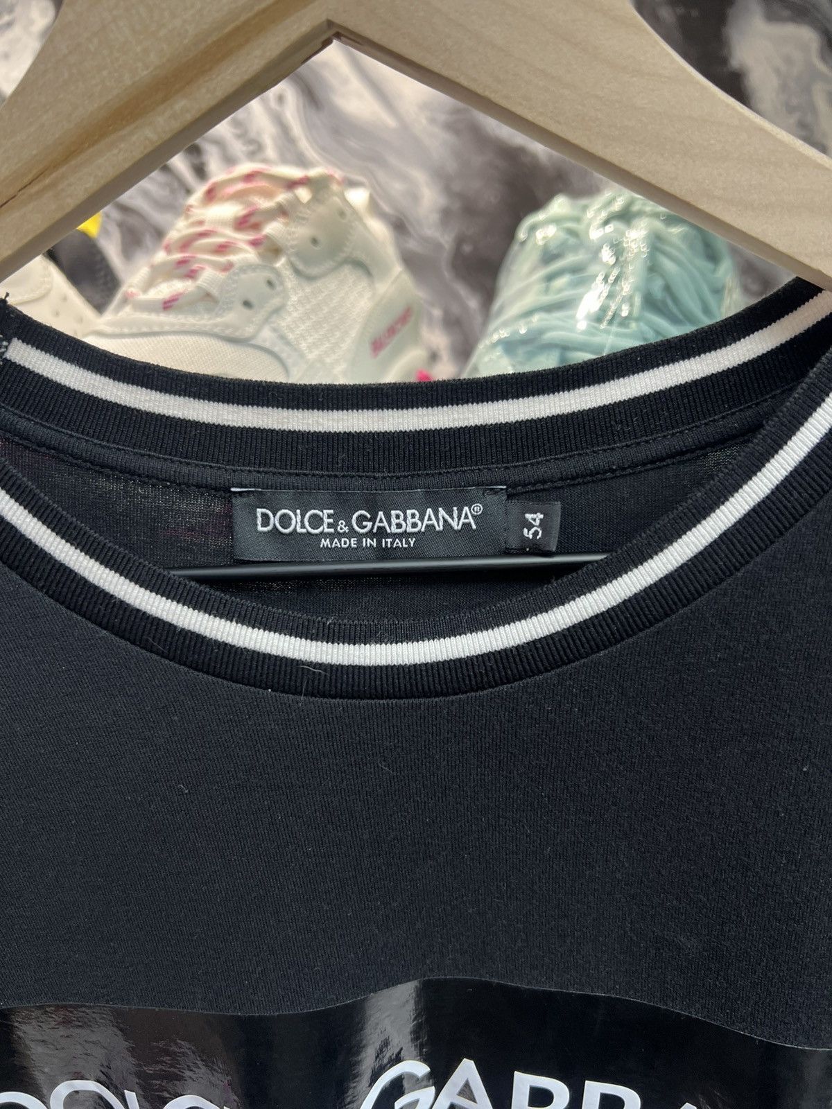Dolce & Gabbana Dolce & Gabbana Black Tee Shirt Size US L / EU 52-54 / 3 - 4 Thumbnail
