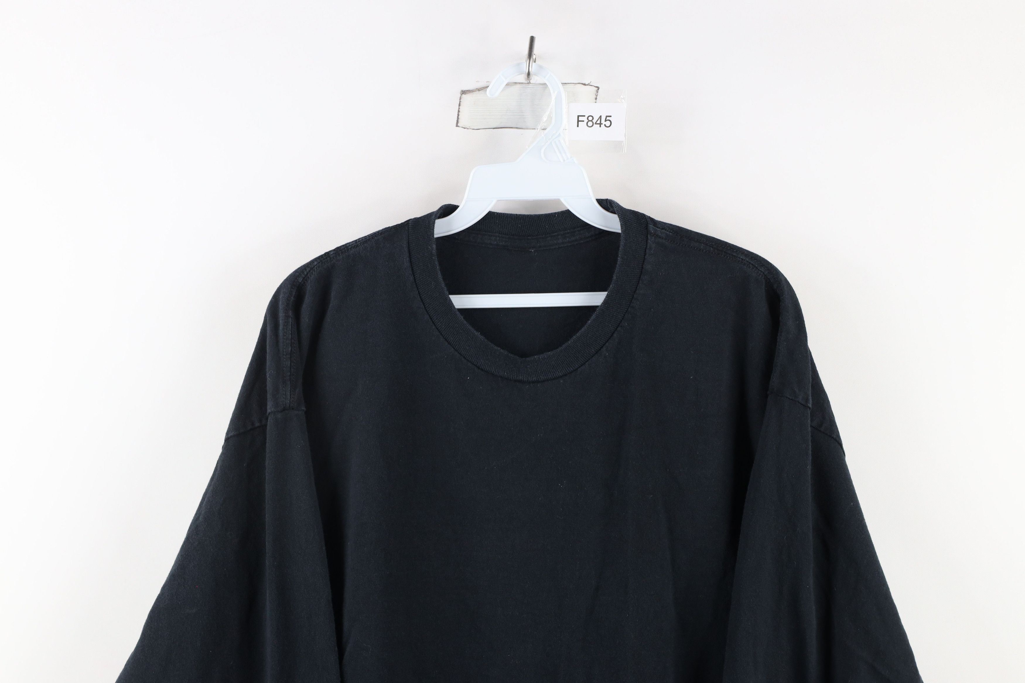 Vintage Vintage 90s Streetwear Long Sleeve Cotton T-Shirt Black Size US XL / EU 56 / 4 - 2 Thumbnail