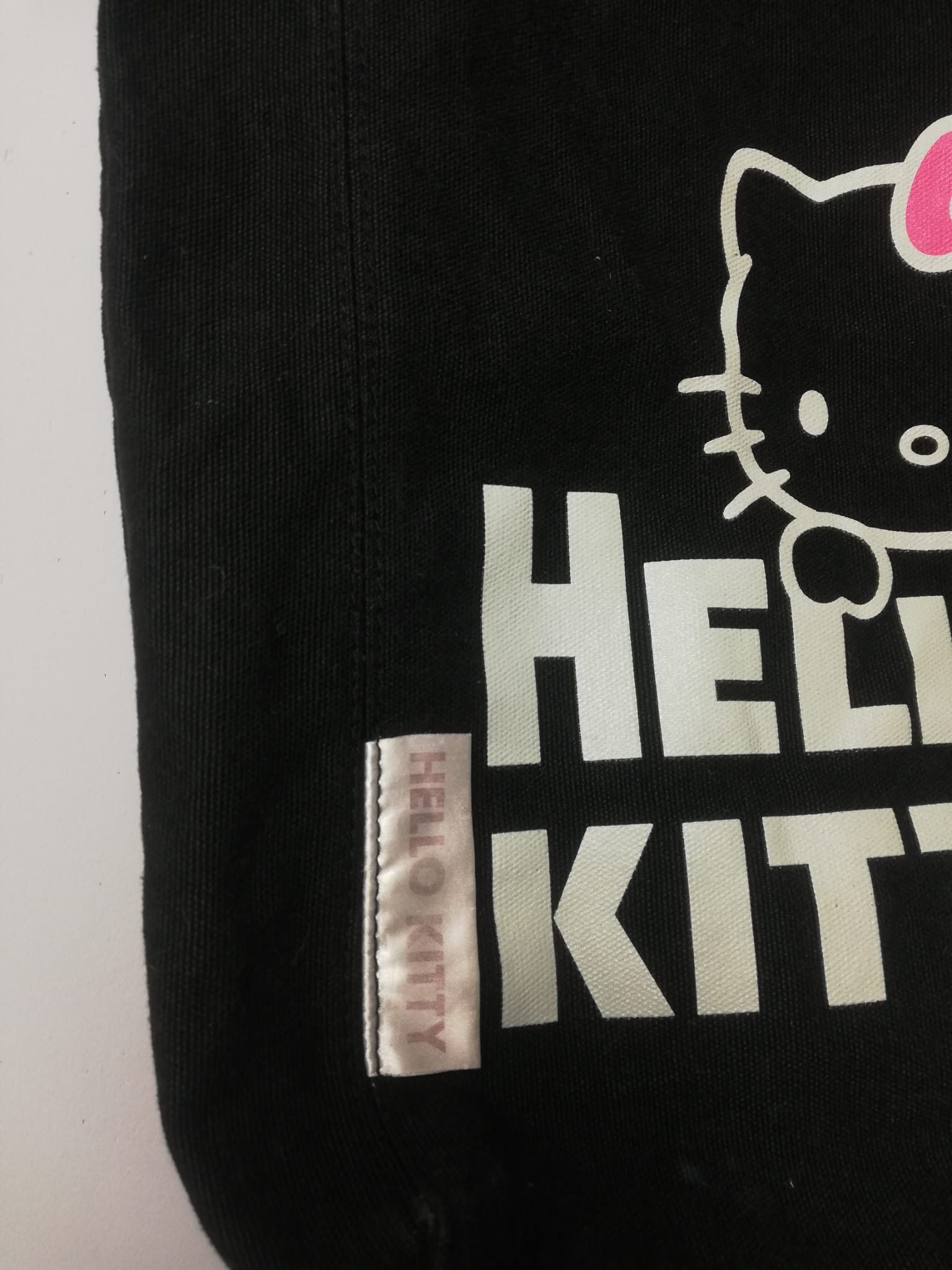 Anime × Japanese Brand × Vintage Hello Kitty y2k Tote Bag Black 2007 RARE Size ONE SIZE - 4 Thumbnail