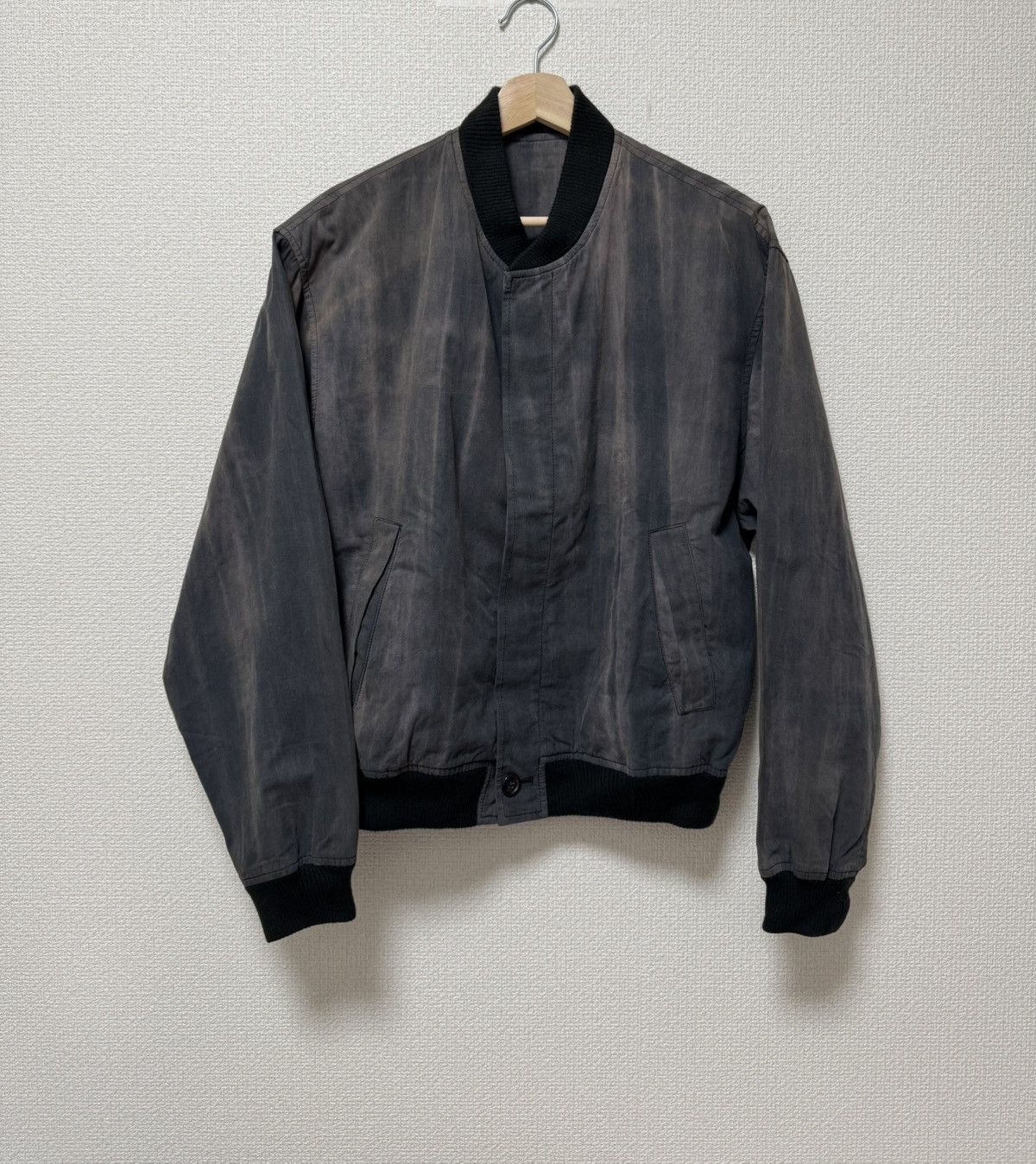 Comme des Garcons Homme COMME des GARÇONS HOMME Patterned Faded Bomber - 1980s Size US M / EU 48-50 / 2 - 1 Thumbnail