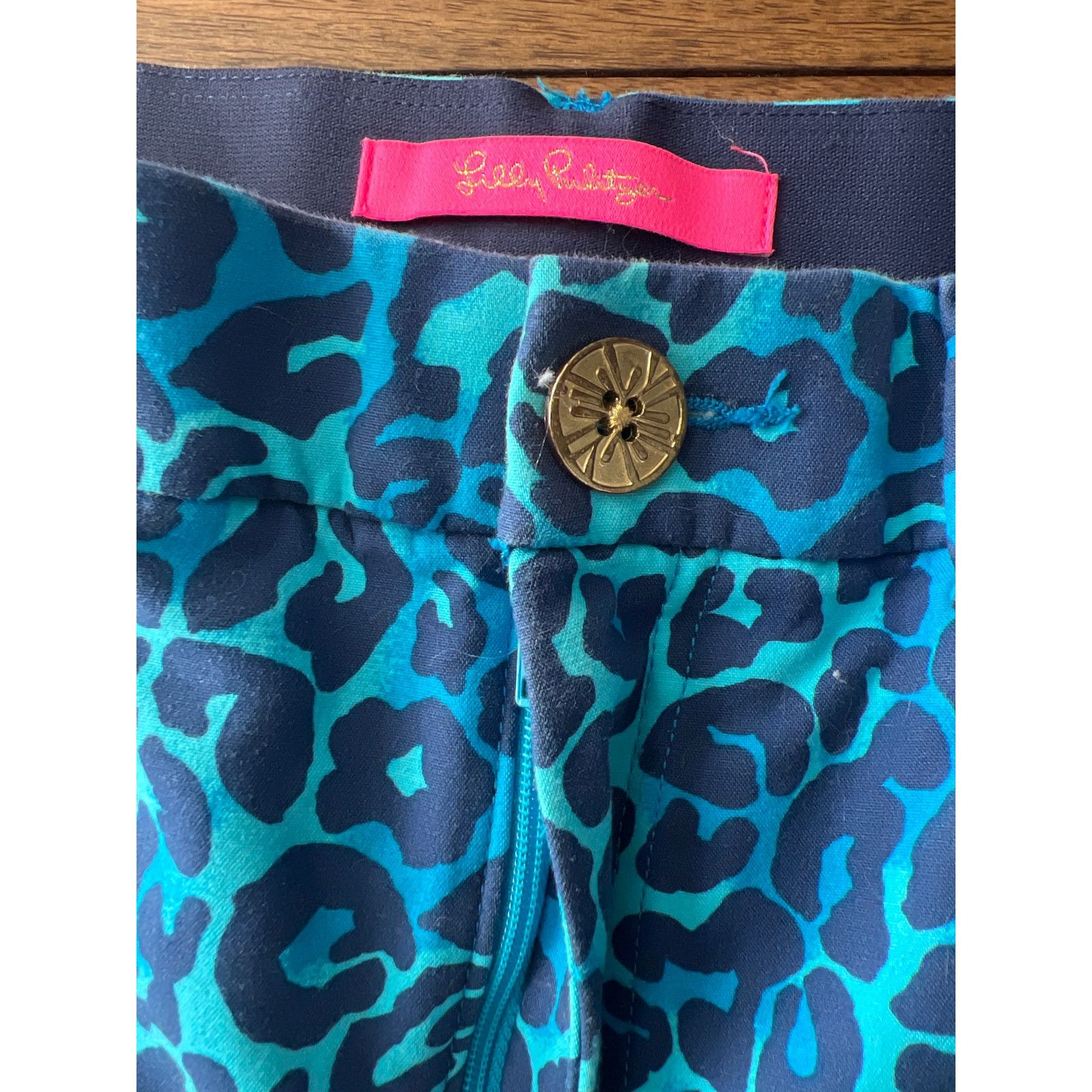 Lilly Pulitzer Lilly Pulitzer Kelly Stretch Leopard Print Pants Size 10 Size 32" / US 10 / IT 46 - 5 Thumbnail
