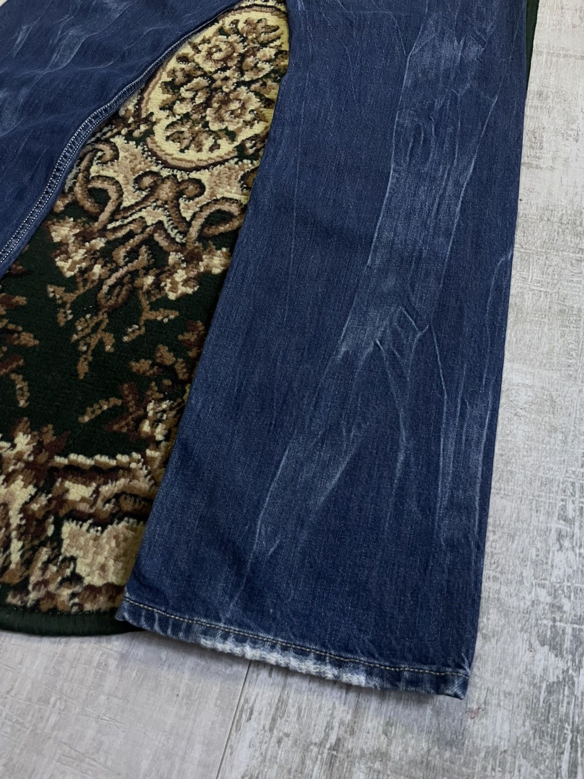Diesel Diesel Y2K Distressed Denim Jeans 00’s Fabric Fade RARE Size US 34 / EU 50 - 6 Thumbnail