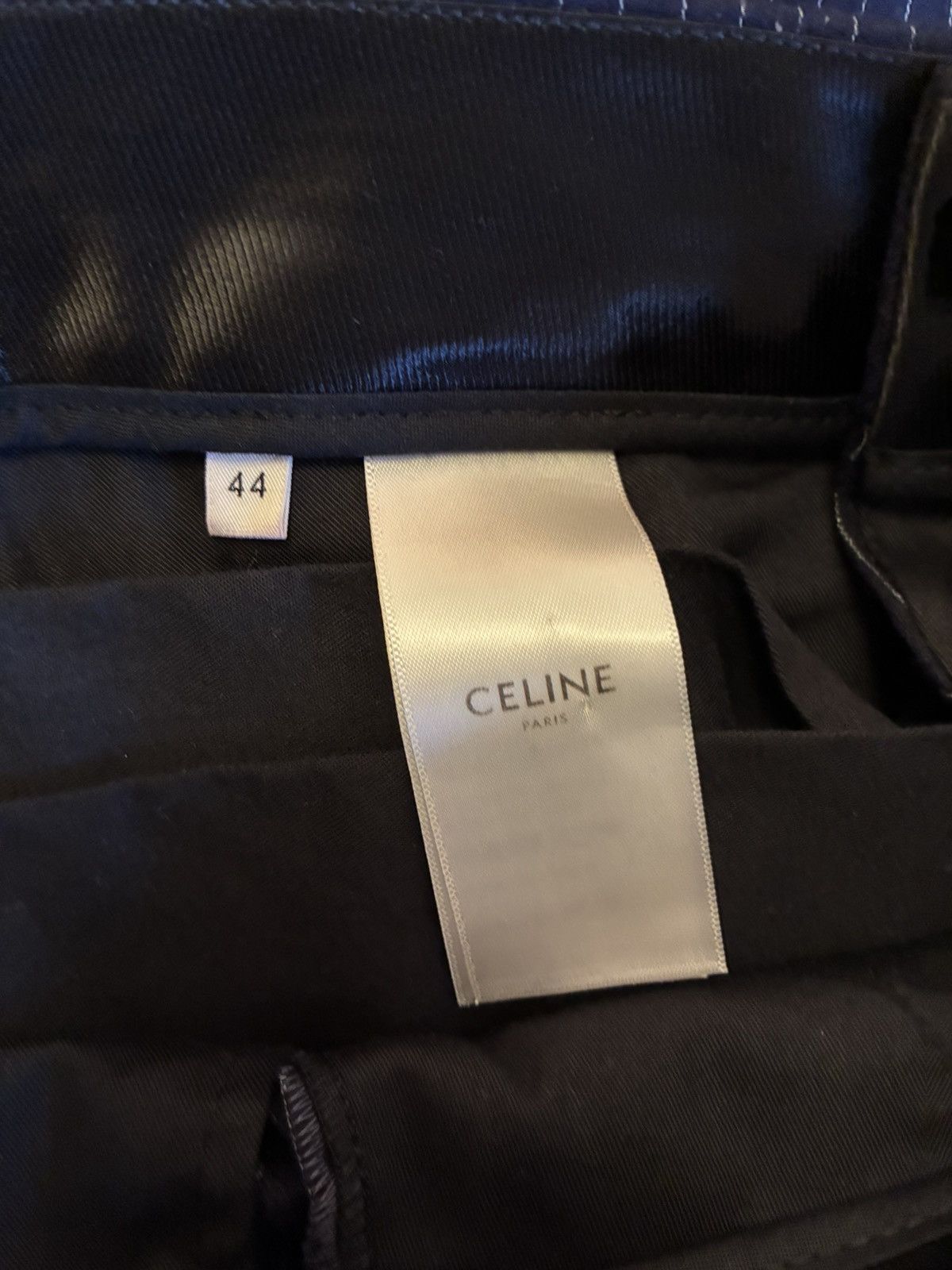 Celine FW19 Navy Pinstripe Suit Size 44R - 9 Thumbnail