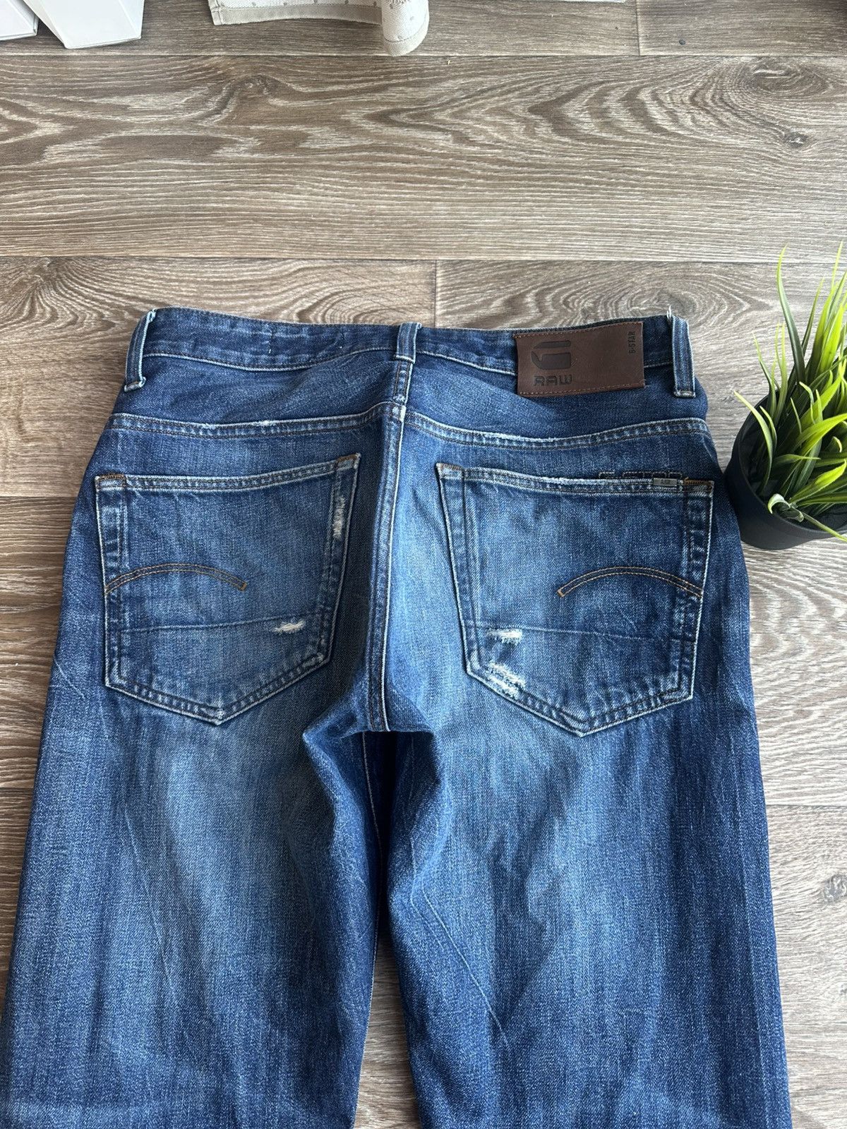 G-Star 🔥 G-Star Raw Ripped Jeans Distressed Denim Pants Vintage Size US 32 / EU 48 - 5 Thumbnail