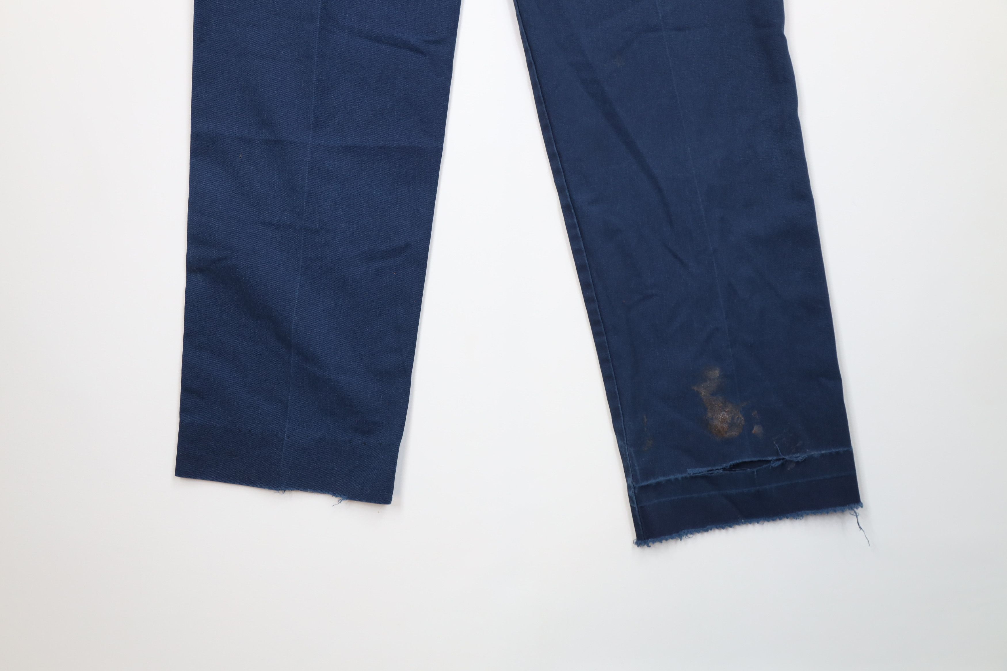 Vintage Vintage 90s Streetwear Workwear Mechanic Pants Blue USA Size US 33 - 15 Thumbnail