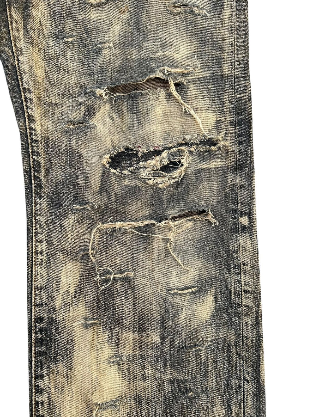 Kapital Thrashed Vintage Wrangler Rusty Denim Jeans Size US 32 / EU 48 - 5 Thumbnail
