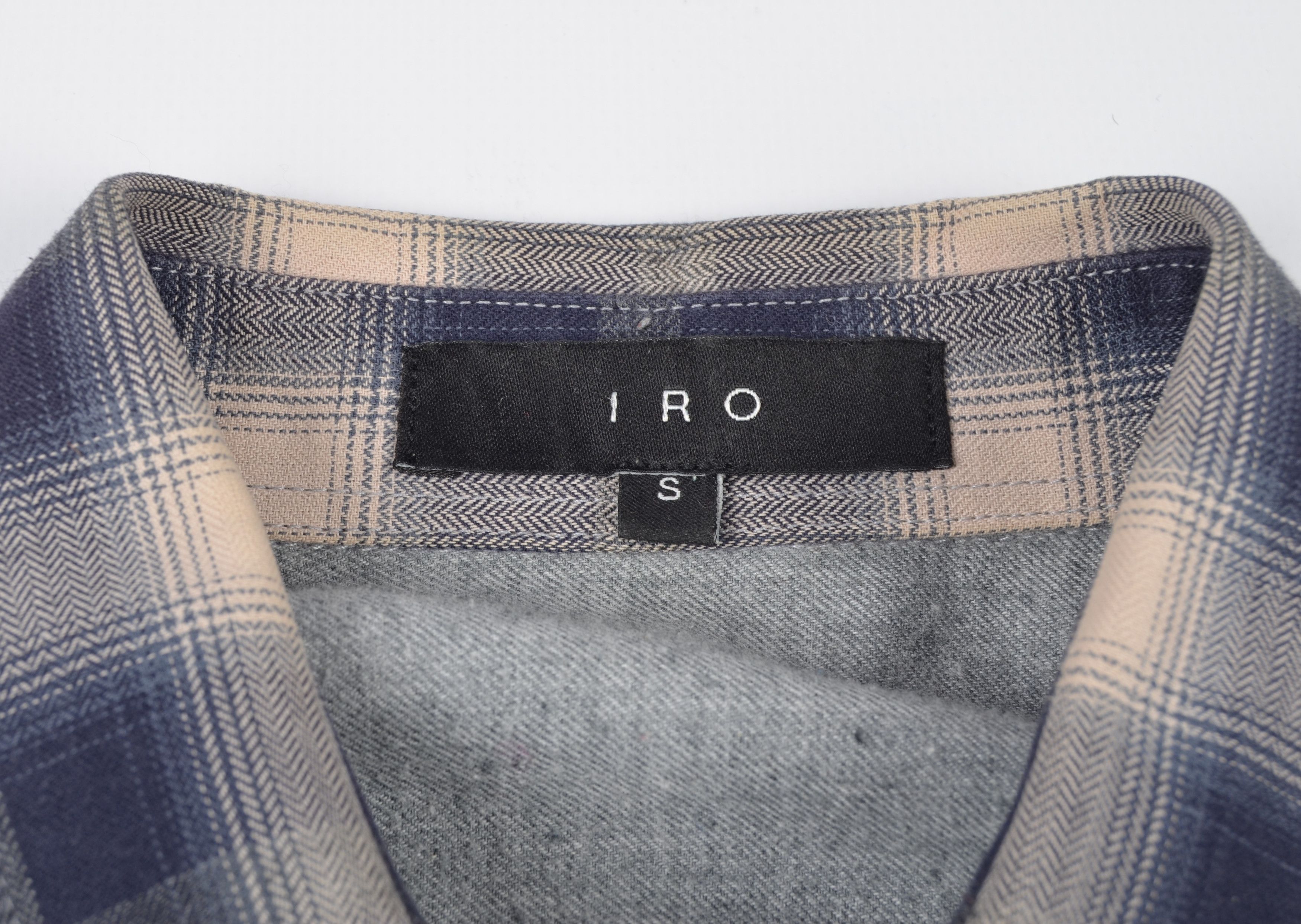 Iro Iro Plaid Flannel Long Sleeve Button Up Cruz Shirt Size US S / EU 44-46 / 1 - 5 Thumbnail