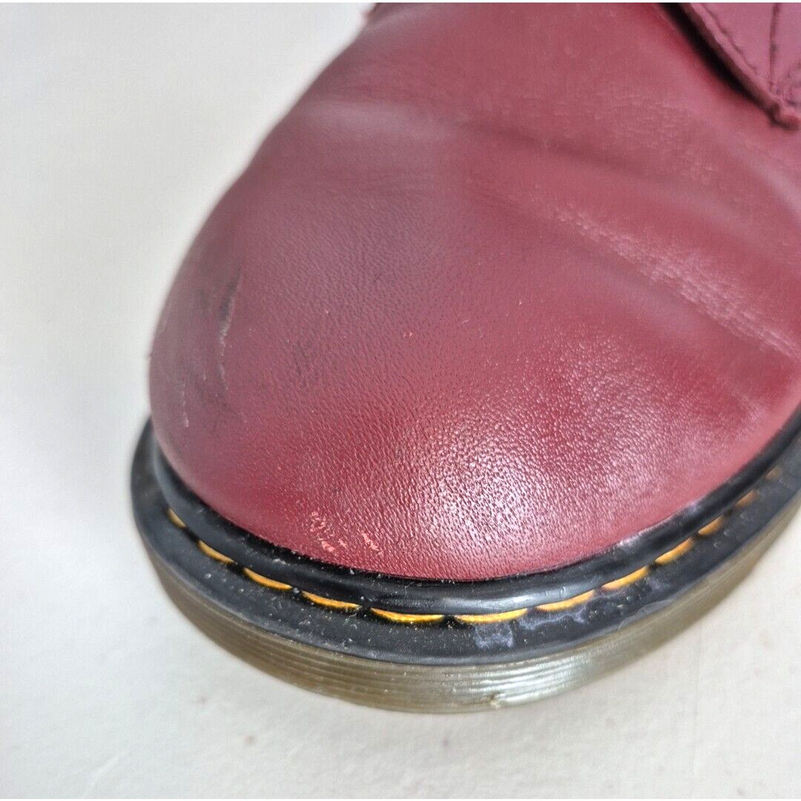 Dr. Martens Dr. Martens 1460 Y Combat Boots Womens US 7 Cherry Red Size US 7 / IT 37 - 10 Thumbnail