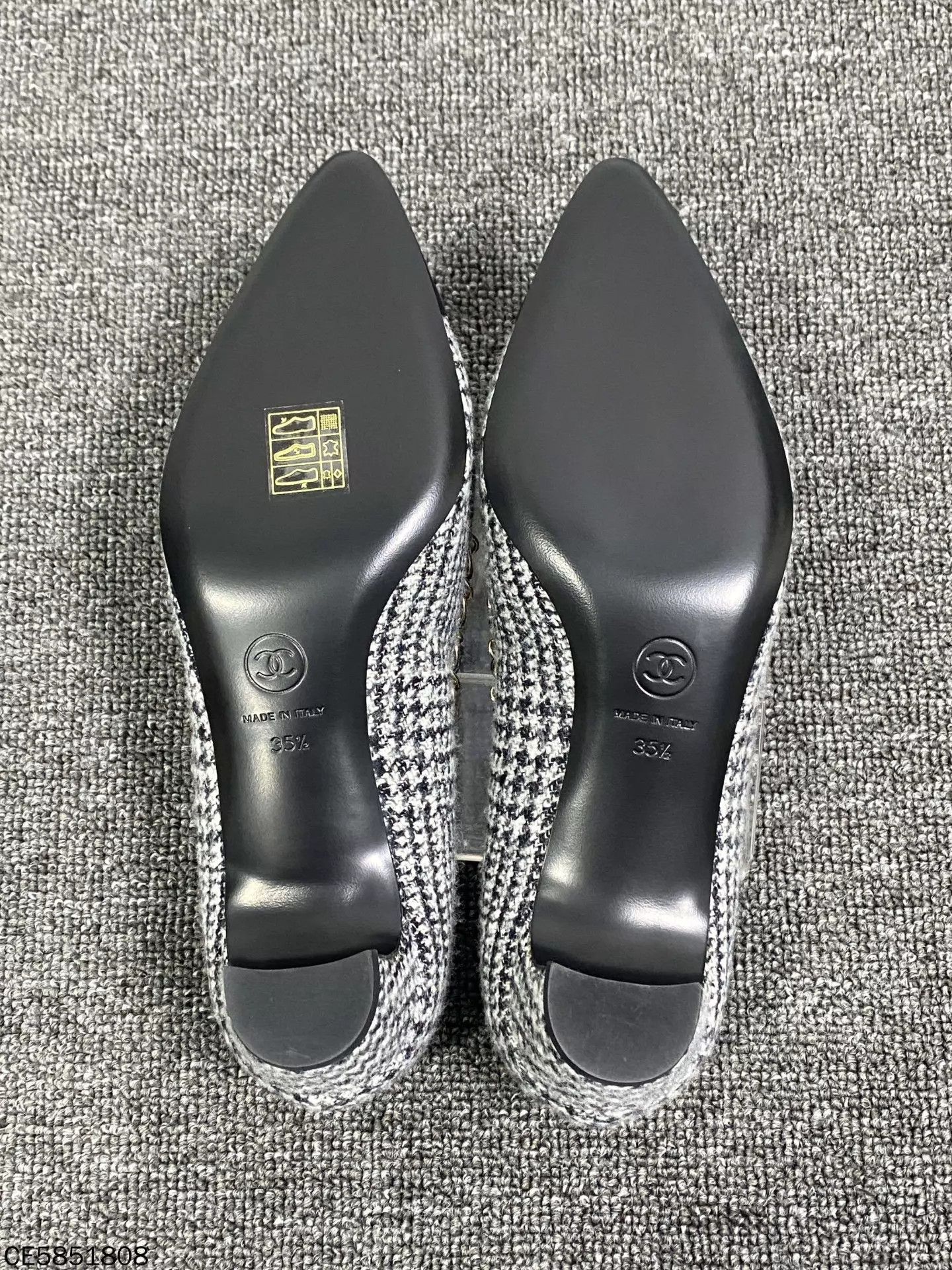 Chanel Chanel leather chain-woven flat shoes 35.5 Size US 5 / IT 35 - 6 Thumbnail