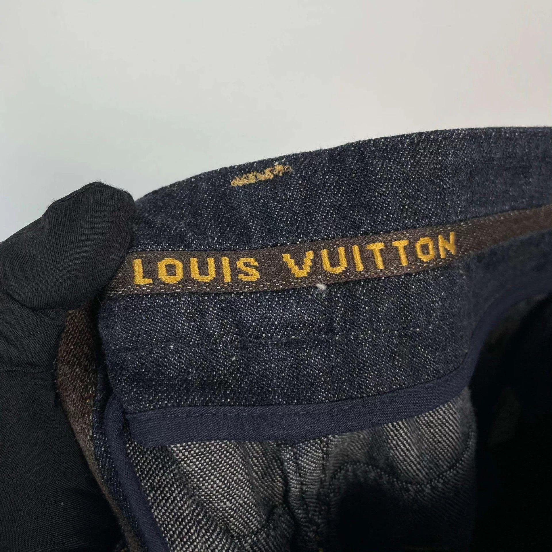 Louis Vuitton LV Wide-Leg Jeans 34 Blue A no extras Size 25" / US 0 / IT 36 - 3 Thumbnail