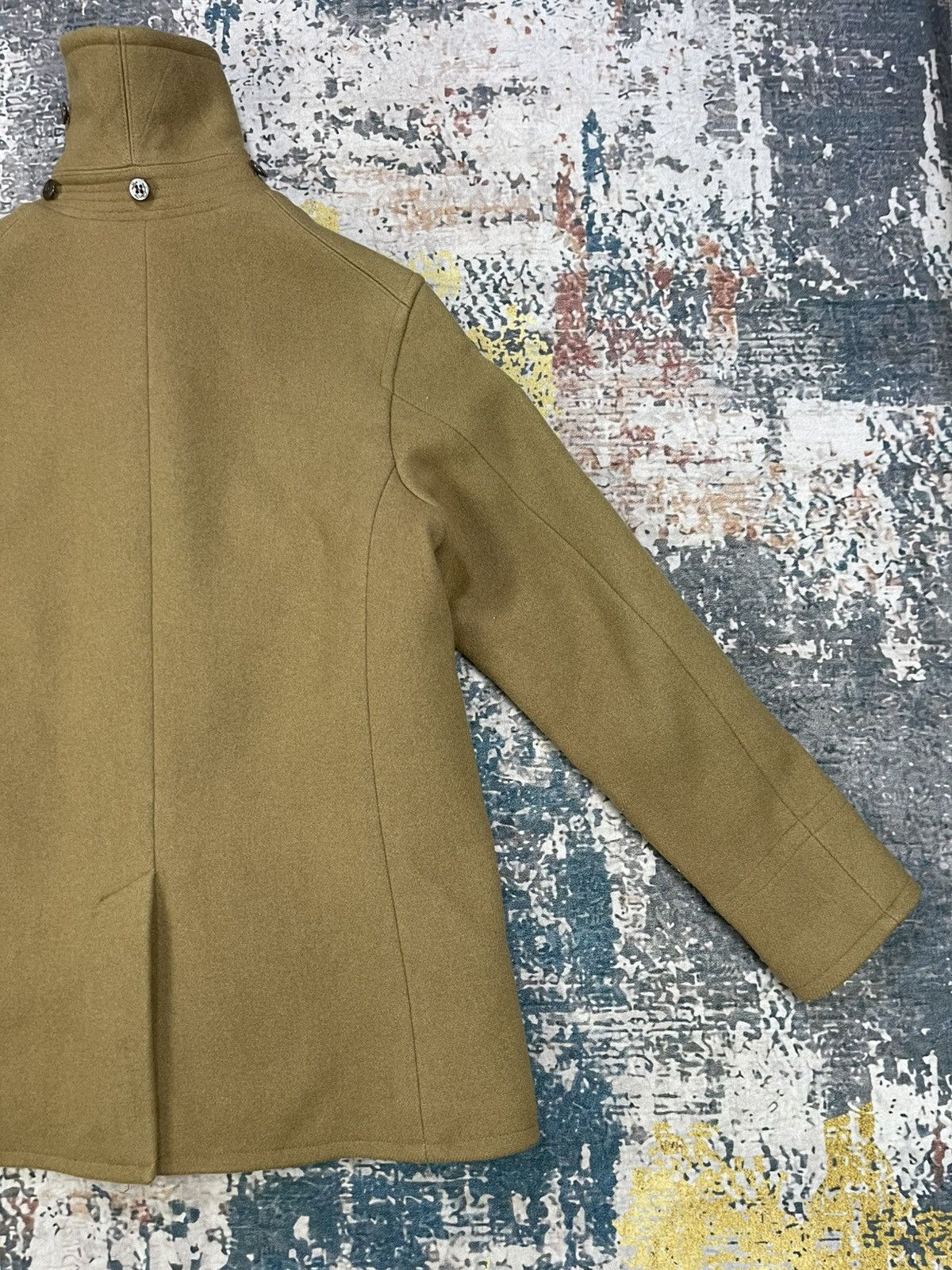 Orcival Orcival Melton Wool Single Breasted Peacoat Size XS / US 0-2 / IT 36-38 - 3 Thumbnail