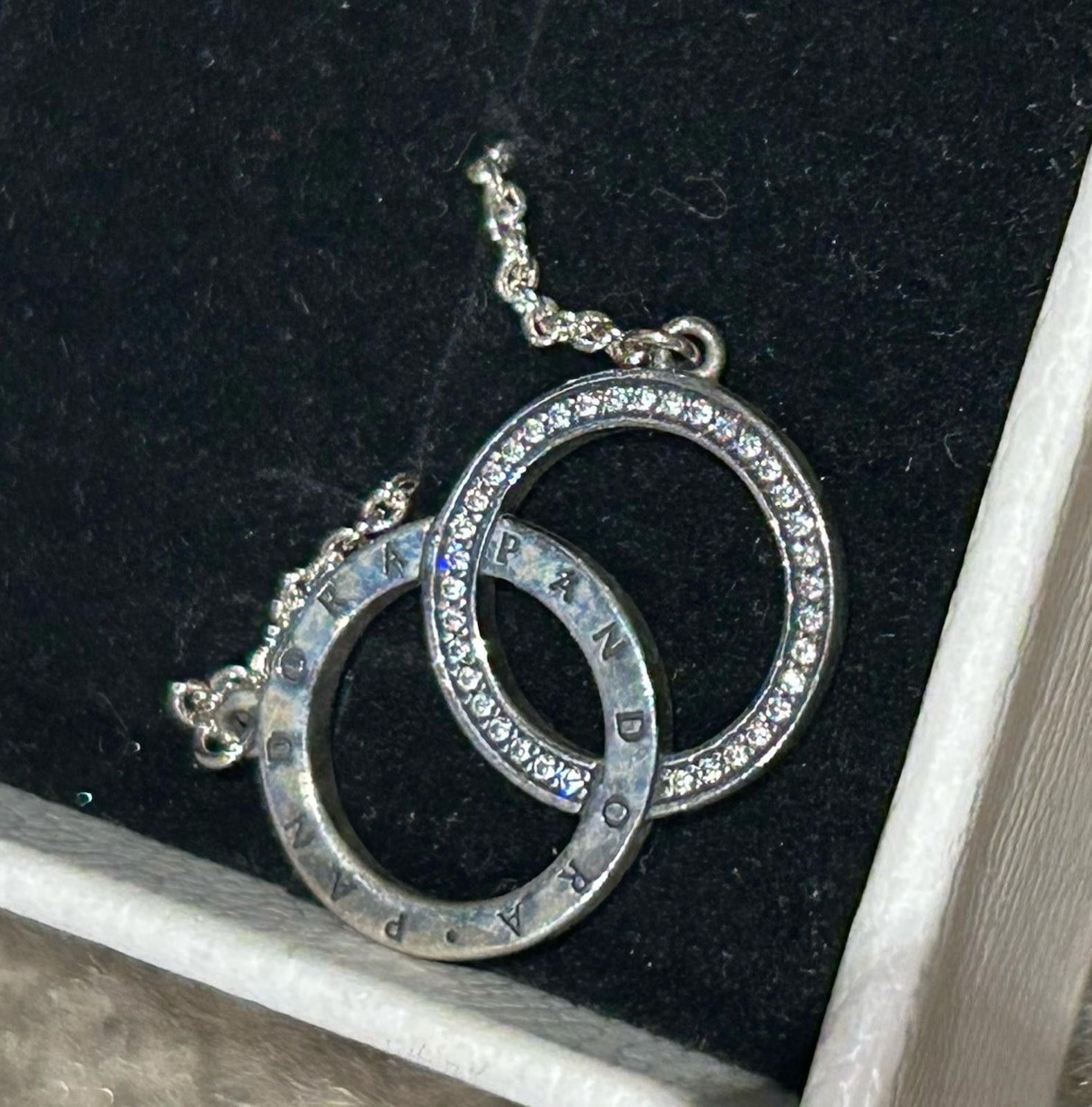 pandora PANDORA NECKLACE STERLING SILVER CUBIC ZIRCONIA ALE S925 Size ONE SIZE - 2 Thumbnail