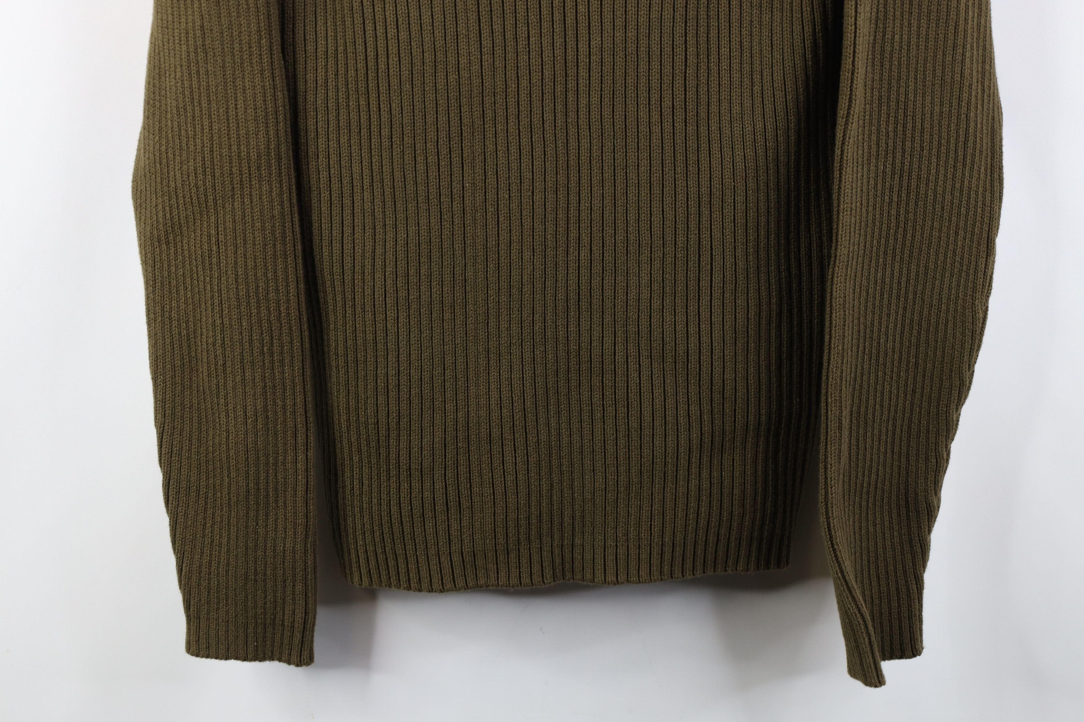 Vintage Vintage 90s Streetwear Cotton Ribbed Knit Turtleneck Sweater Size US M / EU 48-50 / 2 - 3 Thumbnail