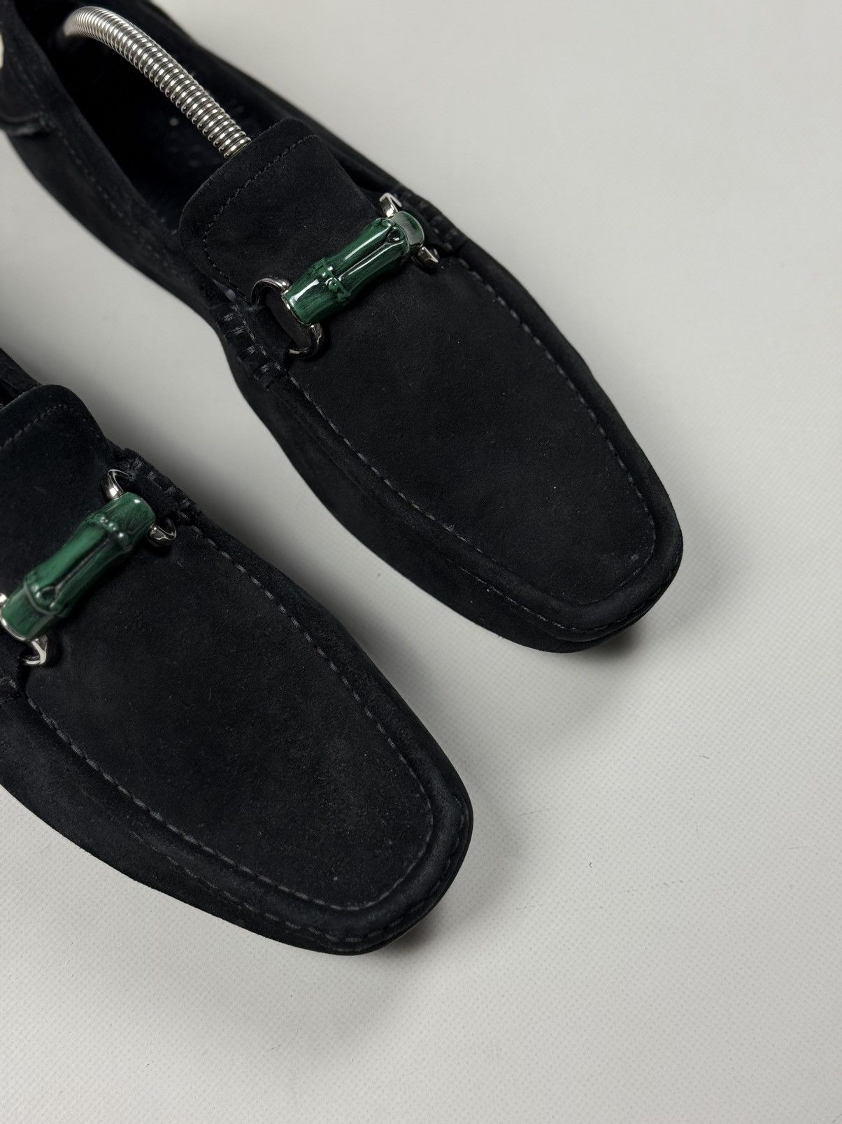 Gucci Gucci Bamboo Horsebit Suede Classic Formal Loafers Shoes Size US 8.5 / EU 41-42 - 5 Thumbnail