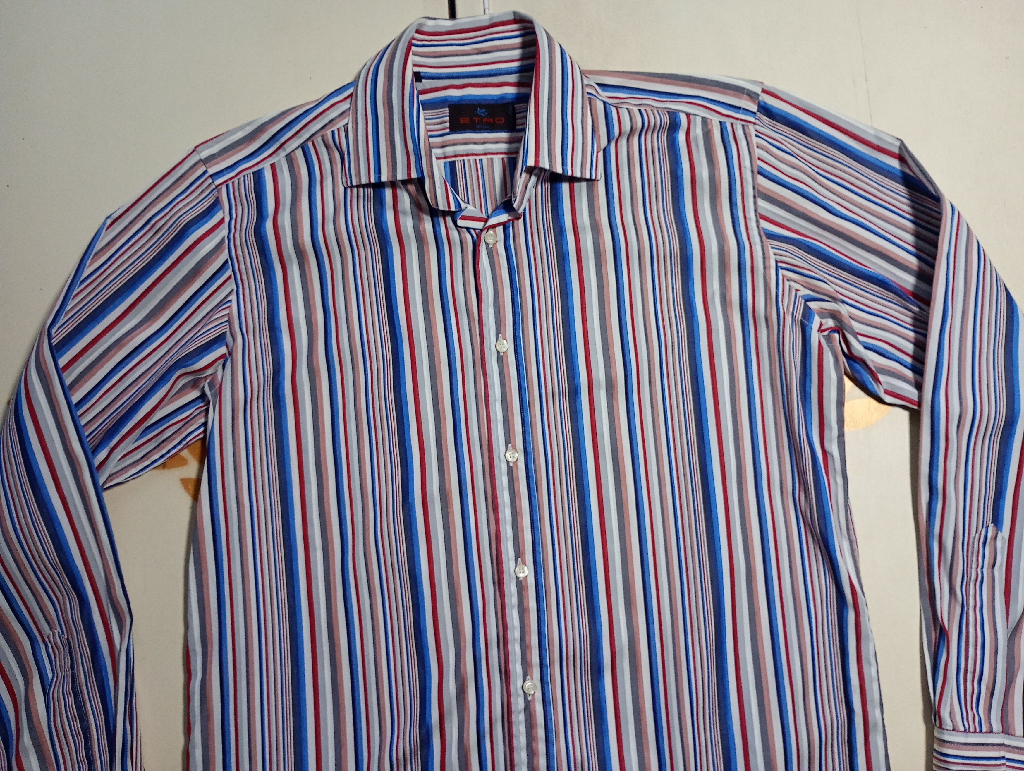 Etro Etro Milano Striped Shirt Size US L / EU 52-54 / 3 - 4 Thumbnail