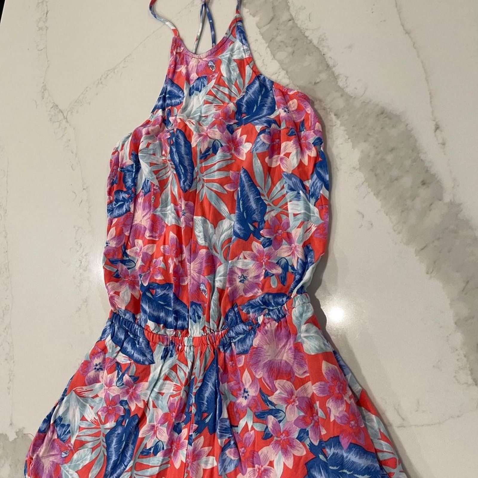 American Eagle Outfitters American Eagle Sleeveless Floral Print Romper Women's XXS Size 24" / US 00 / IT 34 - 2 Thumbnail