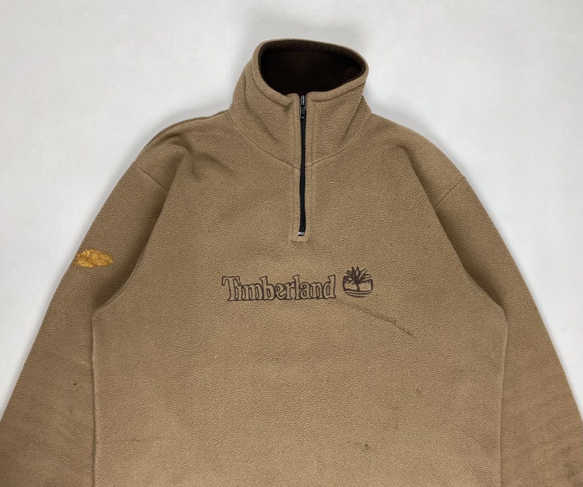 Timberland Timberland Fleece Jacket Trashed Big Embroidered Big Logo Size US L / EU 52-54 / 3 - 3 Thumbnail