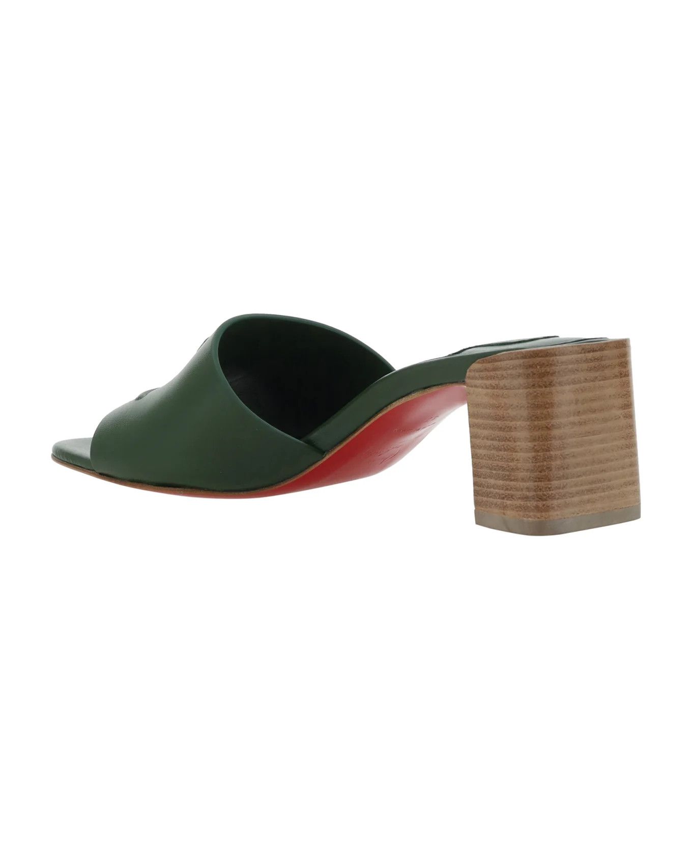 Christian Louboutin o1s1wg111025 Sandals in Green Size US 7.5 / IT 37.5 - 4 Thumbnail