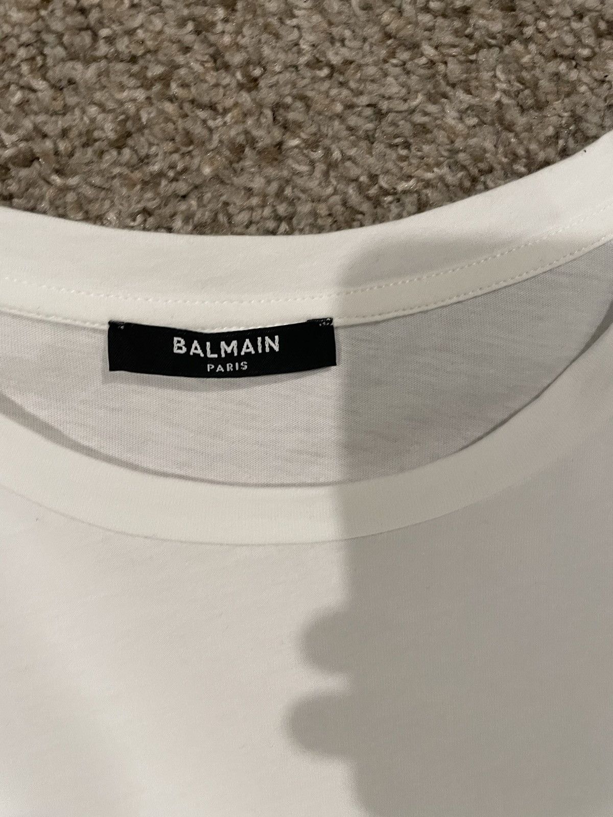 Balmain Balmain Flocked T-Shirt Neon Yellow Sz XL Size US XL / EU 56 / 4 - 2 Thumbnail