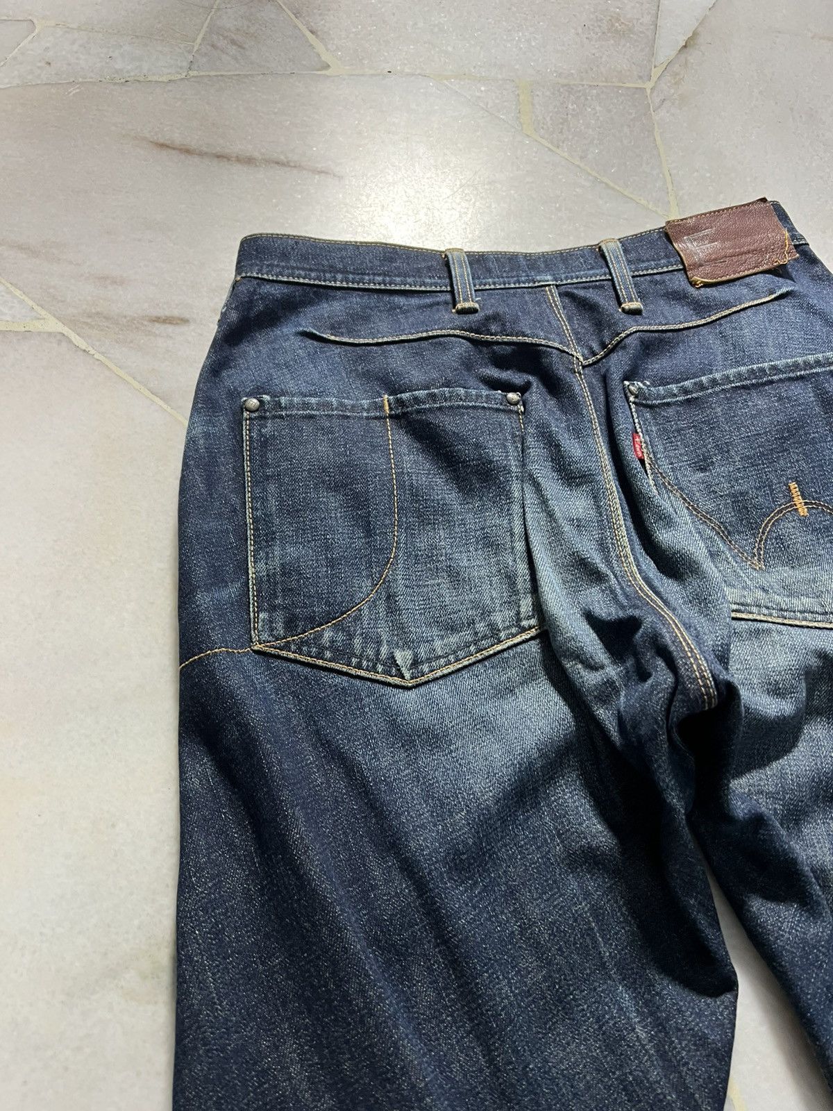 Edwin × If Six Was Nine × PPFM EDWIN E-FUNTION CURVED PUNK MUD WASH DISTRESSED JEANS Size US 29 - 11 Thumbnail