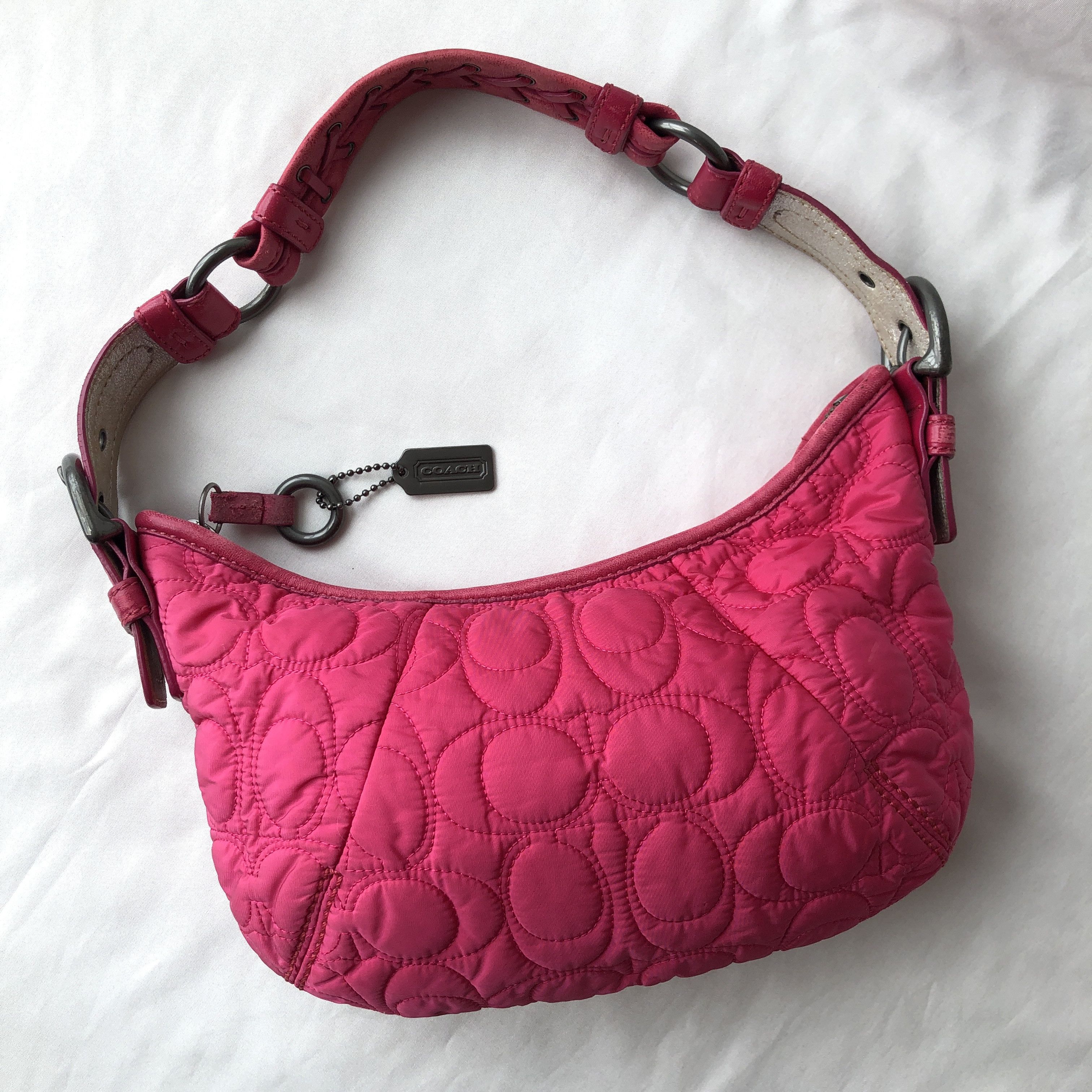 バッグ Coach Signature Shoulder mini Bag Y2K Coach Vintage Y2k Coach Mini Signature Soho Shoulder Buckle