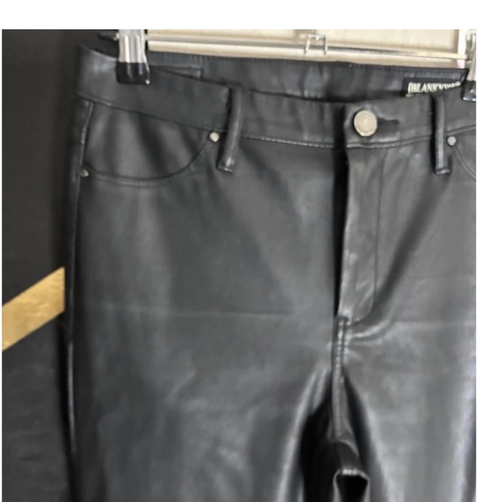 BLANKNYC (BLANKNYC) Black Leather Pants Size 28" / US 6 / IT 42 - 4 Thumbnail
