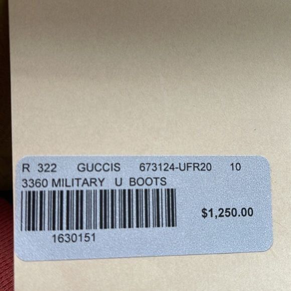 Gucci GUCCI MENS HORSEBIT SHEARLING BOOTS IN MILITARY SIZE 10 Size US 10 / EU 43 - 10 Thumbnail