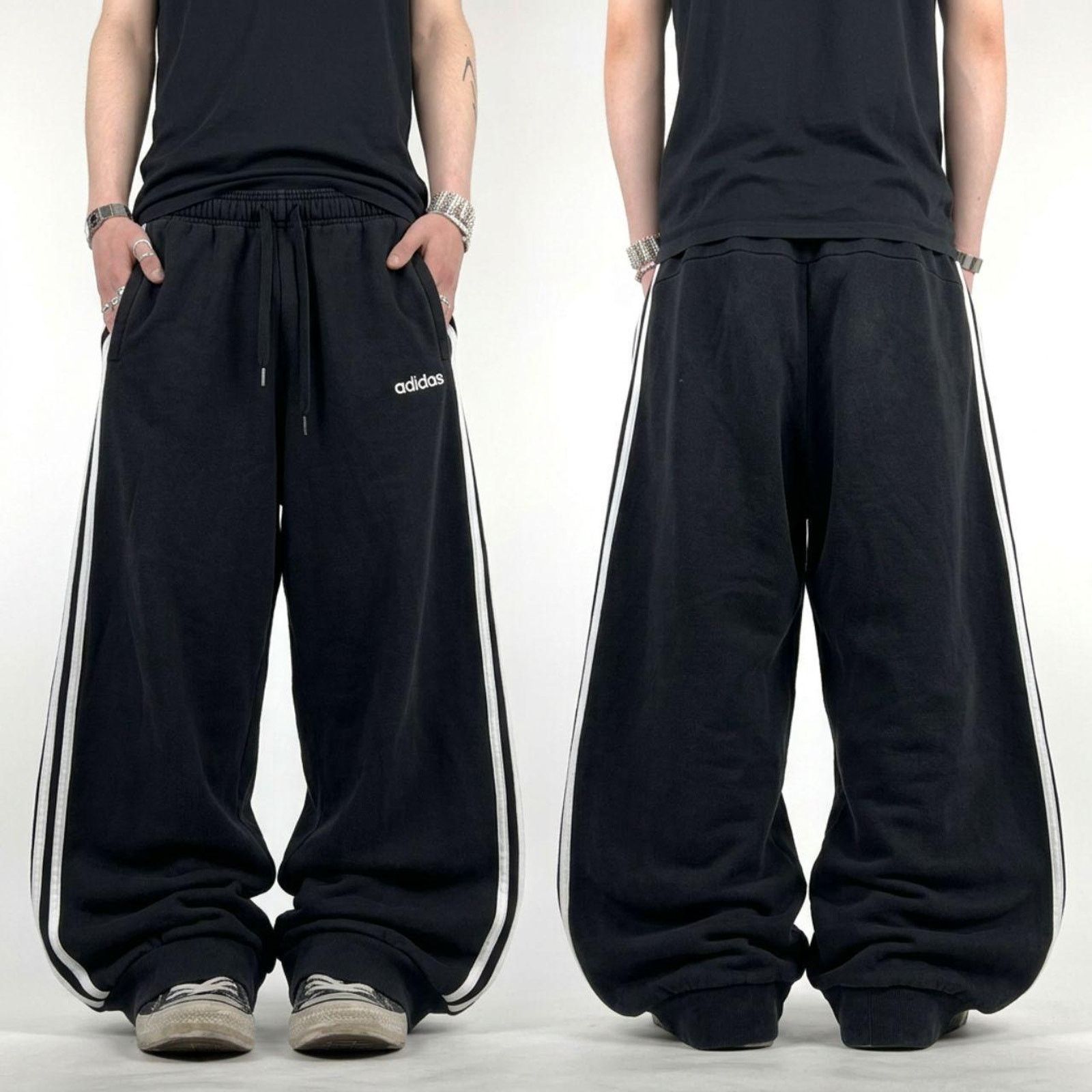 Adidas × Balenciaga Balenciaga x Adidas wide leg Sweatpants | Grailed