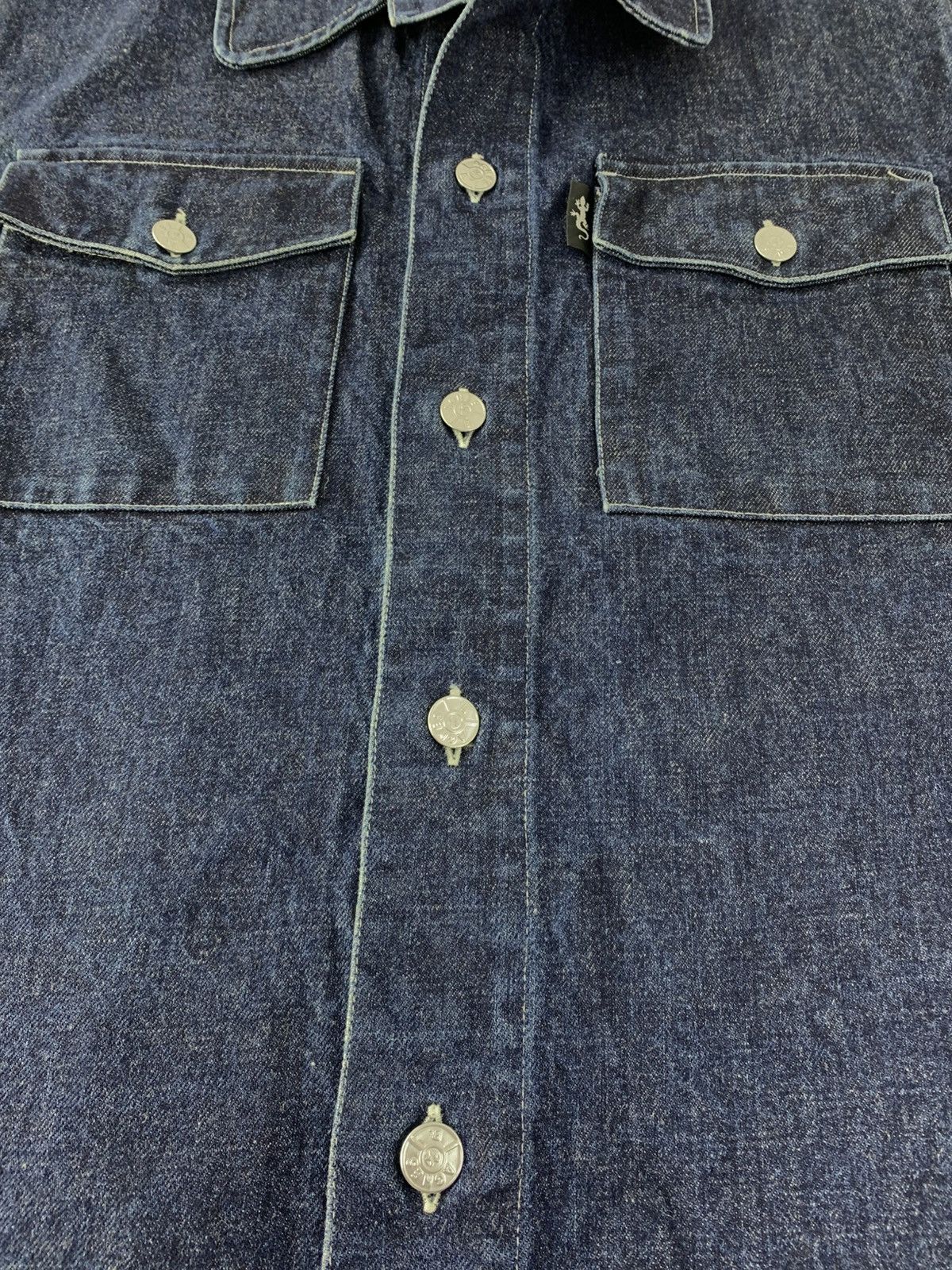 agnes b. 90s Agnes B Homme Type 2 Blue Indigo Trucker Western Jacket Size US S / EU 44-46 / 1 - 6 Thumbnail