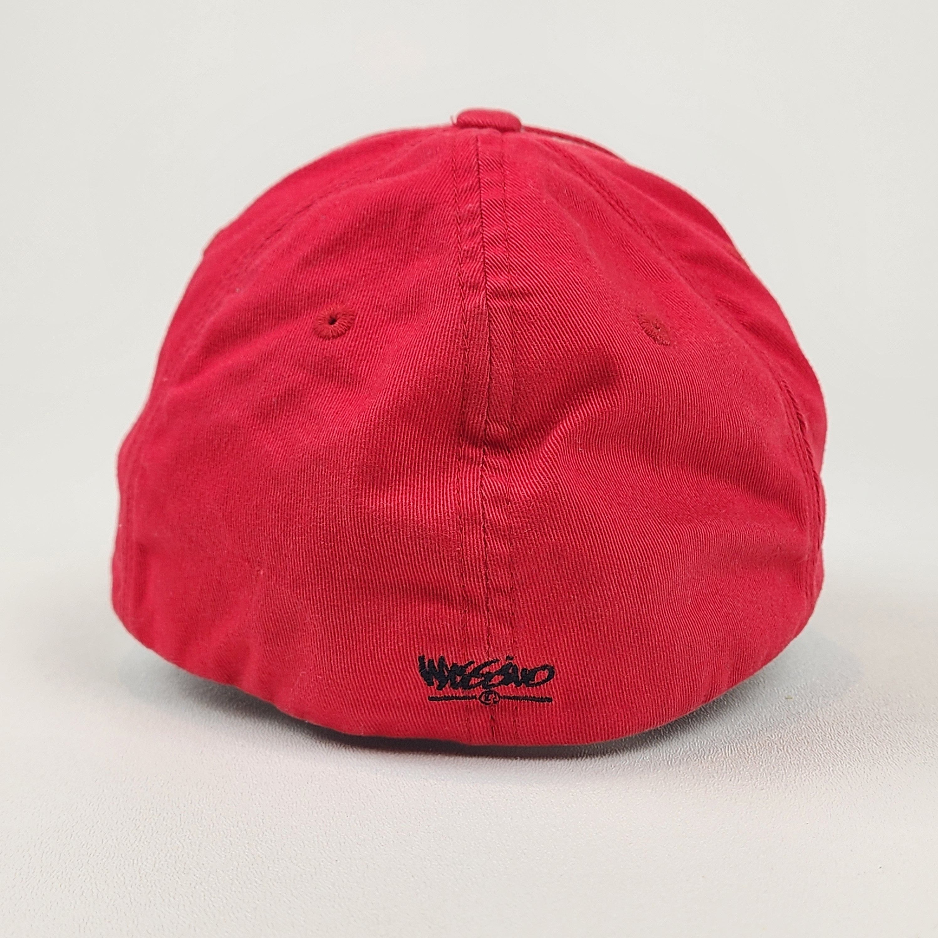 Mossimo Mossimo Y2K Spellout Red White Flex Hat OSFA Size ONE SIZE - 5 Thumbnail