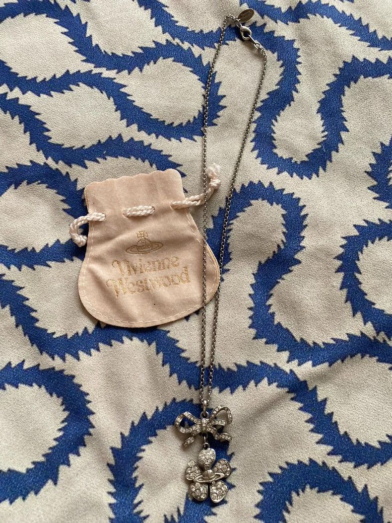 Vivienne Westwood Vivienne Westwood Mid-century bow and clover necklace Size ONE SIZE - 2 Thumbnail