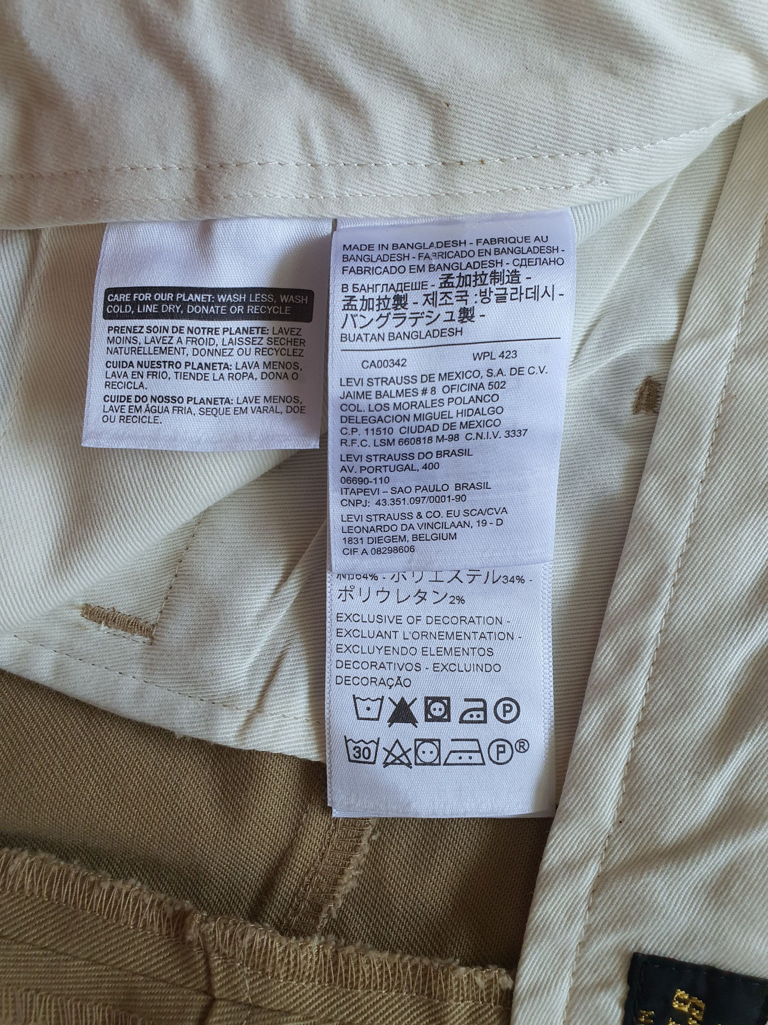Levi's 502 (STA-PREST) Trousers Pants Chinos - W31 L32 (31x32) Size US 31 - 6 Thumbnail
