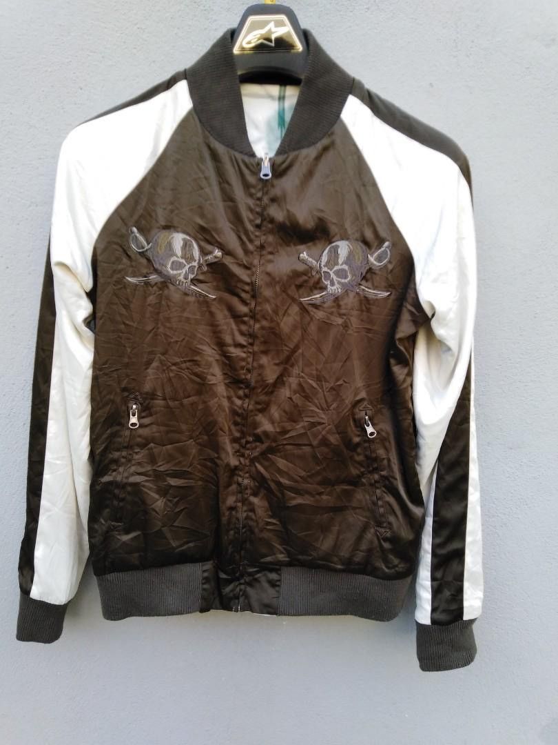 Japanese Brand Abordage Reversible Sukajan Skull x Navajo Bomber Size US M / EU 48-50 / 2 - 2 Thumbnail