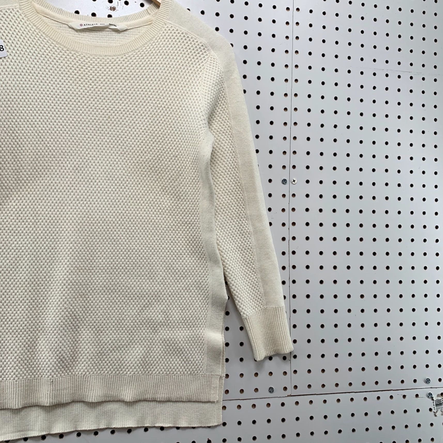 Athleta Athleta Thermal Active Shirt Womens 2XS Ivory Long Sleeve Crew Neck Pullover Athletic 2XS Women Casual Activewear Size XXS / US 00 / IT 34 - 4 Thumbnail
