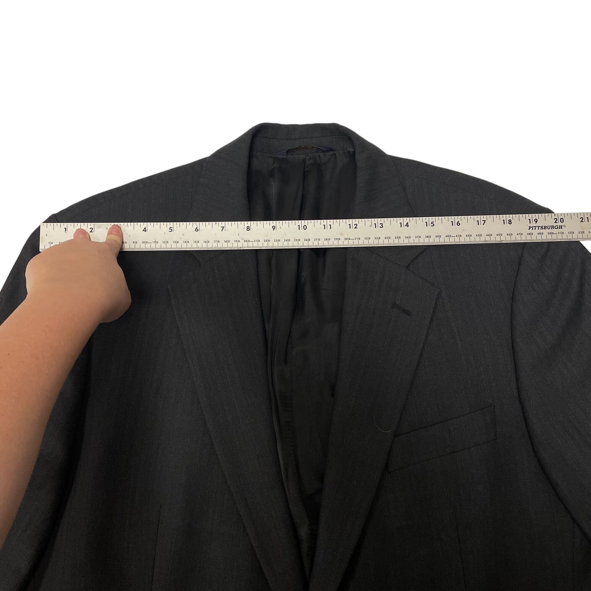 Brooks Brothers Brooks Brothers 346 Black HERRINGBONE Stretch Sport Coat Size 42R - 7 Thumbnail