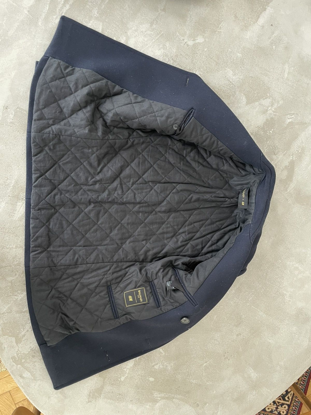 Balmain Balmain x H&M coat - navy Size US S / EU 44-46 / 1 - 6 Thumbnail
